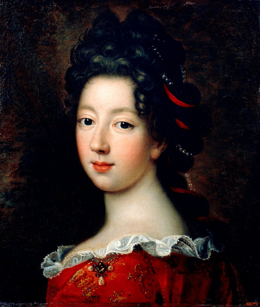 Louise Francoise de Bourbon, Mademoiselle de Nantes (1673-1743) - Troy, Francois, de (1645-1730) - 约 1690 - 布面油画 - 47,5x40,5 - 巴塞罗那加泰罗尼亚国家艺术博物馆 作者 弗朗索瓦·德·特洛伊