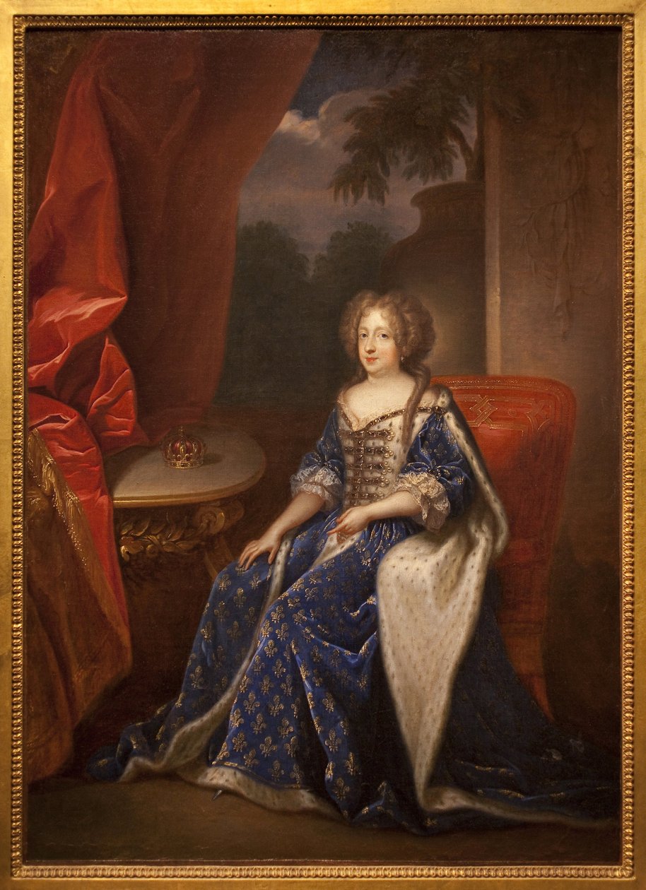 奥地利的玛丽·特蕾莎 (Marie-Therese) 肖像，法国女王 (1638-1683)。 弗朗索瓦·德·特洛伊 (Francois de Troy)（1645-1730 年）的画作，布面油画，17 世纪下半叶。 昂热美术博物馆。 作者 弗朗索瓦·德·特洛伊