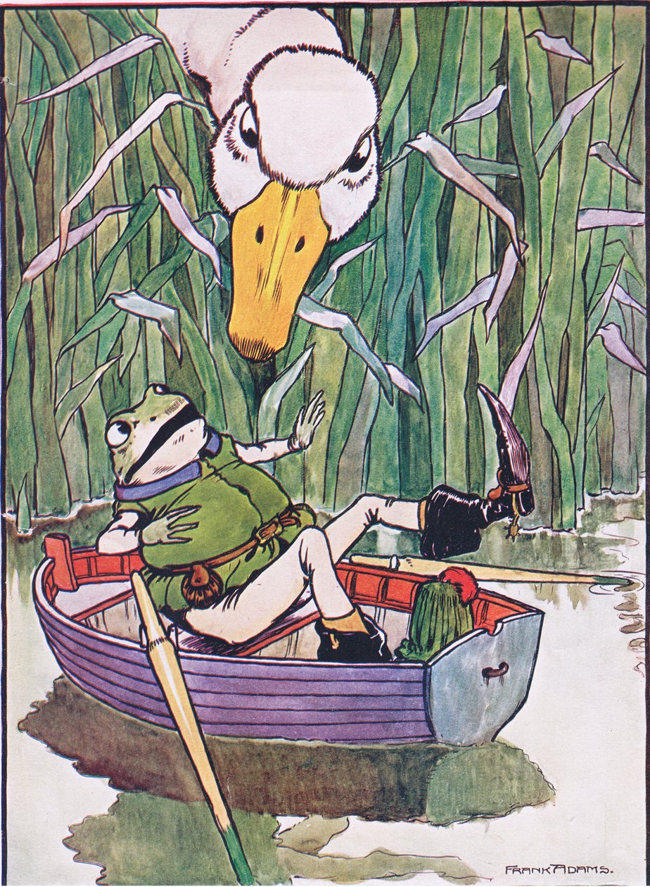 查尔斯·H·贝内特（Charles H. Bennett）于1916年发表的“嘎嘎嘎嘎”（The Frog） 作者 弗兰克·亚当斯