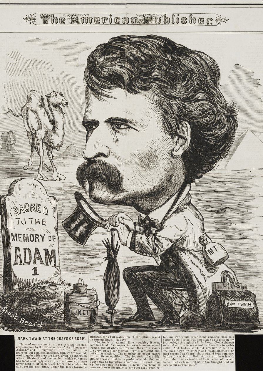 The American Publisher , published.1872年（石版画 作者 弗兰克·比尔德