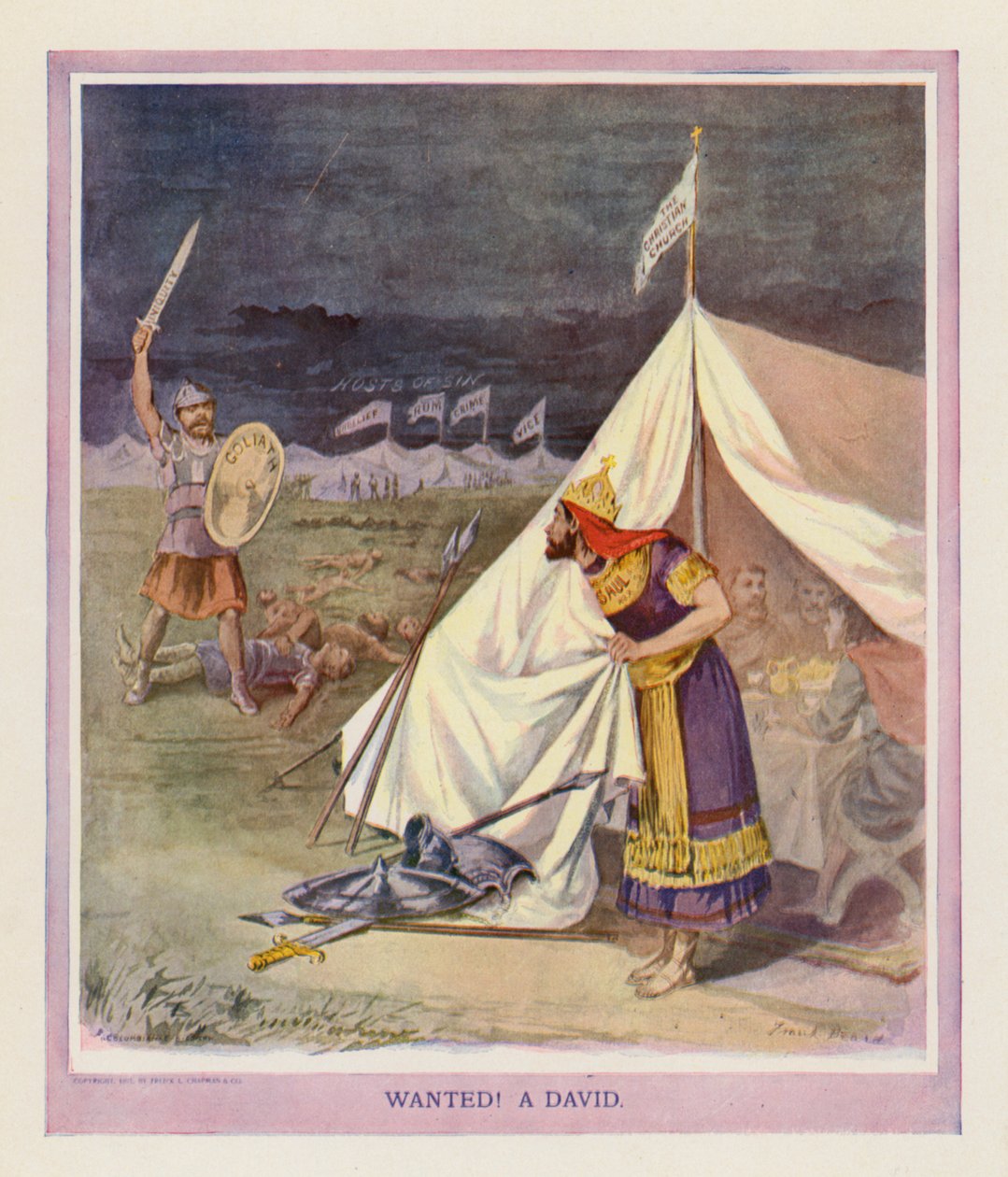 想要大卫》（彩色石版印刷） 作者 弗兰克·比尔德