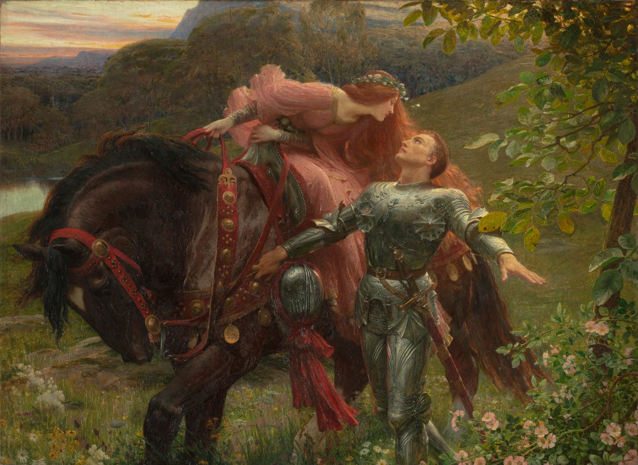 La Belle Dame Sans Merci, exh. 1902（布面油画） 作者 弗兰克·迪克塞