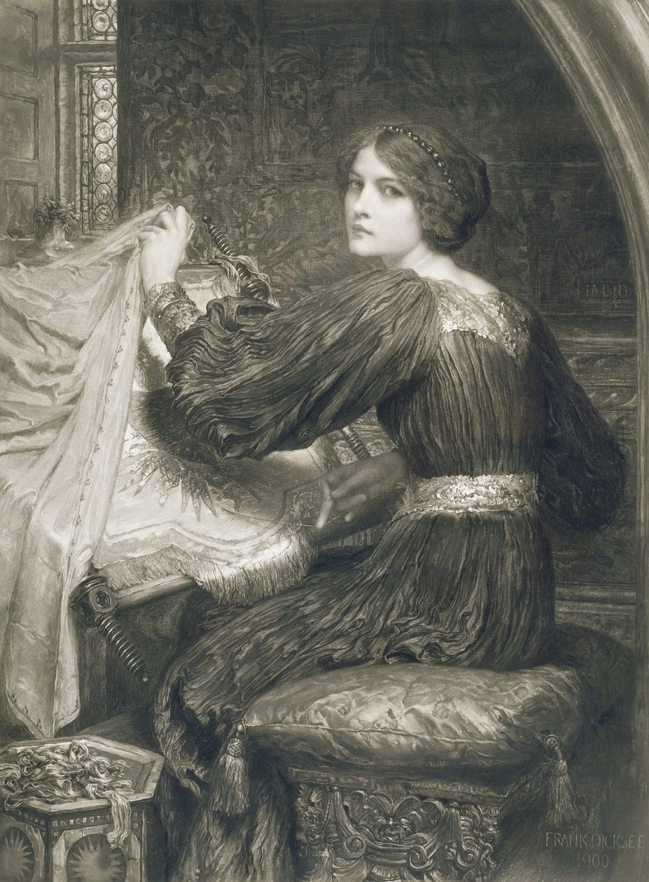 佩内洛普，由诺曼赫斯特（1862-c.1955）酒吧刻。作者：Frost and Reed，1903（mezzotint） 作者 弗兰克·迪克塞
