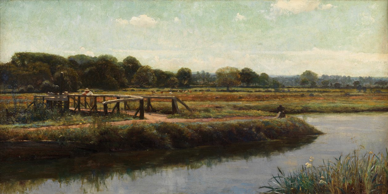 Walsham Meads（布面油画） 作者 弗兰克·迪克塞
