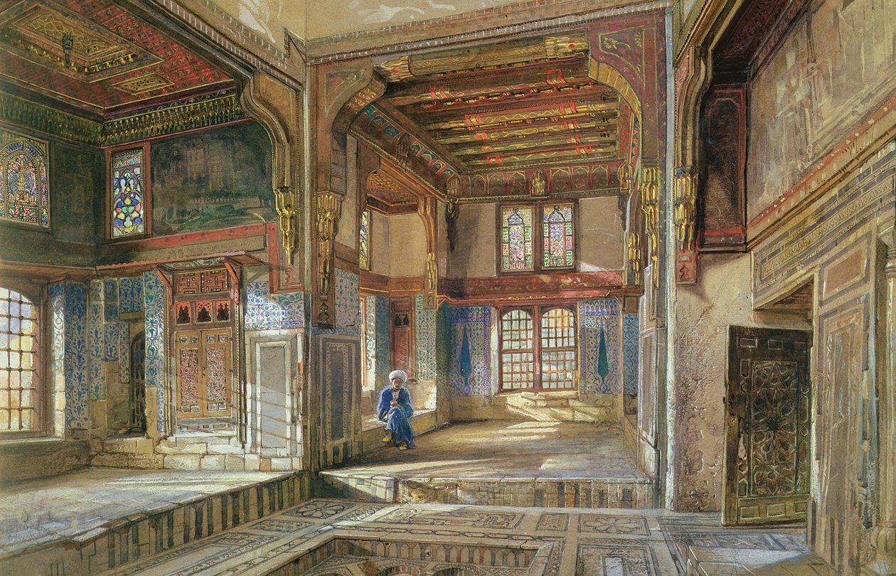 1873年开罗的Moufti Sheikh el Mahadi之家 作者 弗兰克·狄龙