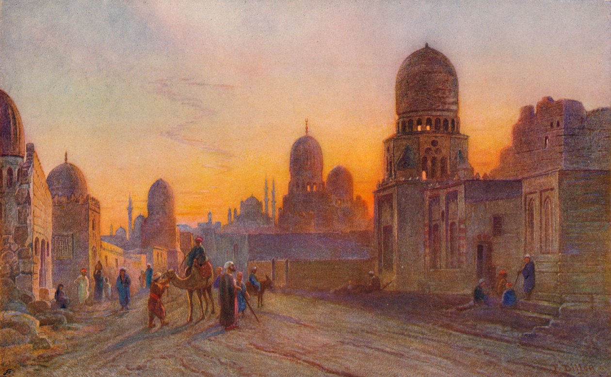 1906年，开罗，卡利普斯陵墓（c1850-1906）。 作者 弗兰克·狄龙