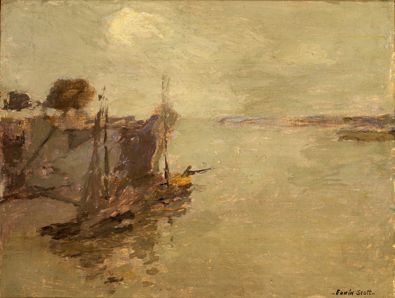 Honfleur Fishing Boats no.2, n.d. 作者 弗兰克·埃德温·斯科特