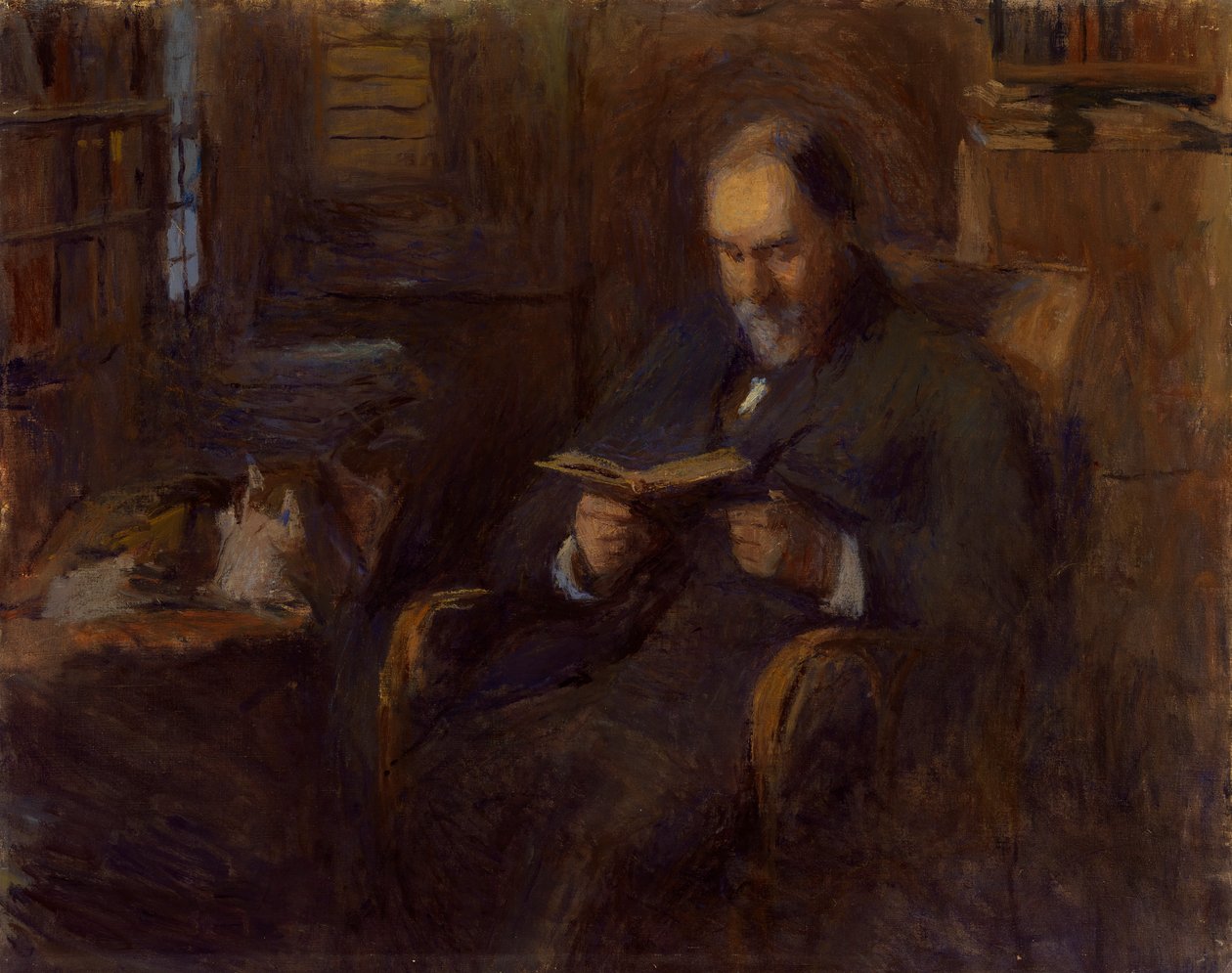 纽约Sanford Saltus的肖像，约1915年。 作者 弗兰克·埃德温·斯科特