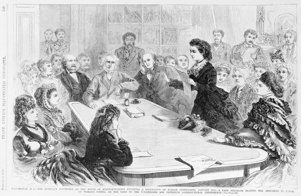 华盛顿特区司法委员会......，来自Frank Leslies Illustrated Newspaper，1871年 作者 弗兰克·莱斯利
