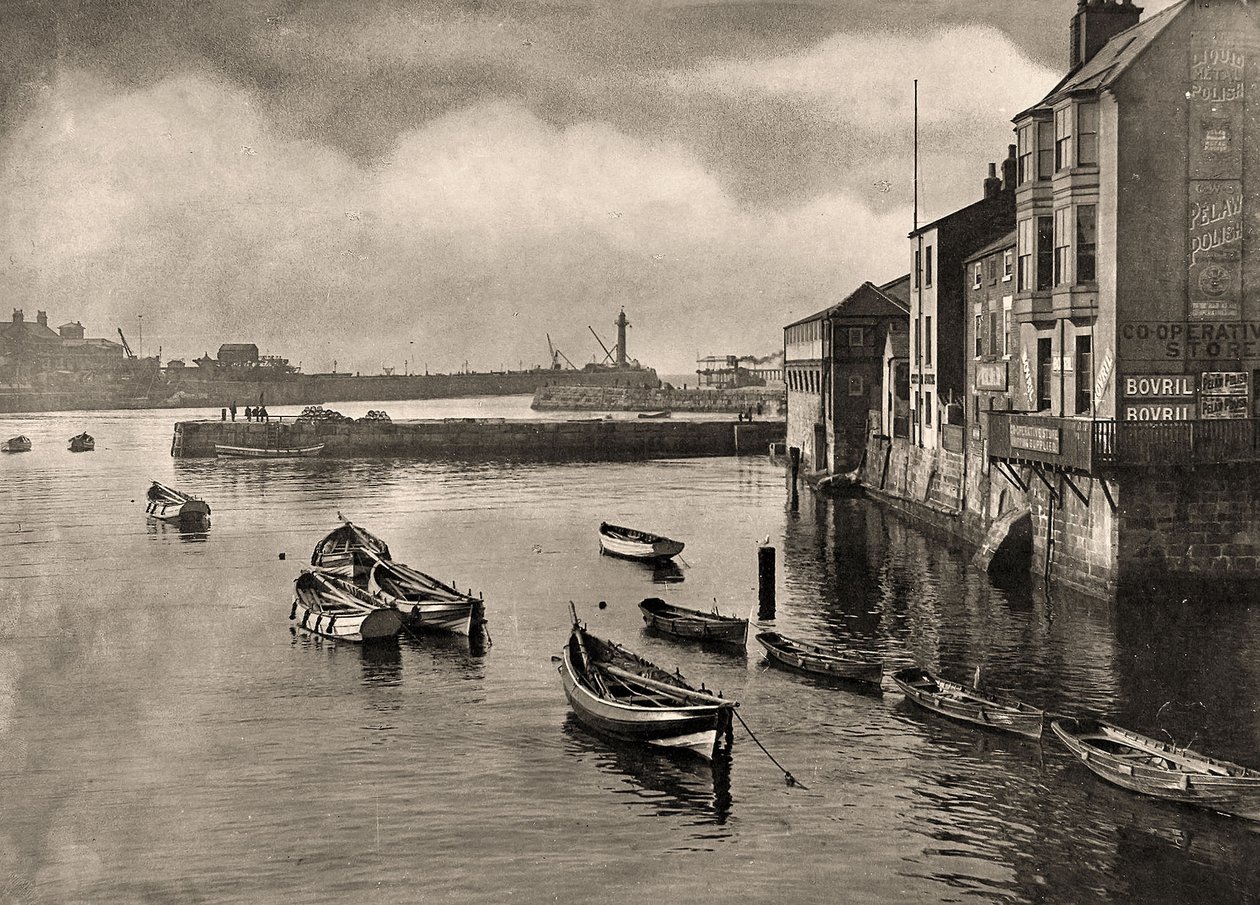 港口的看法，Whitby，北约克郡，c1889 作者 弗兰克·梅多·萨克利夫