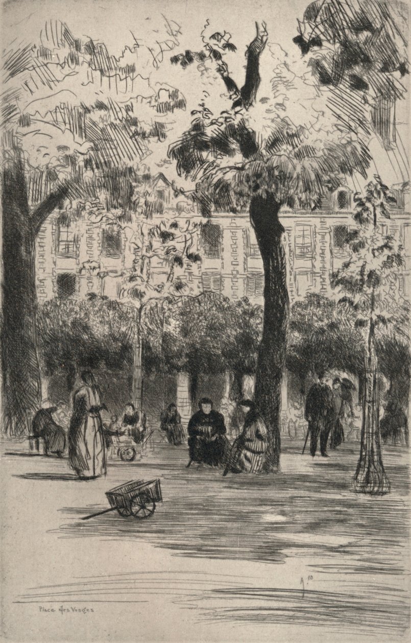 孚日广场，1915年 作者 弗兰克·米尔顿·阿明顿