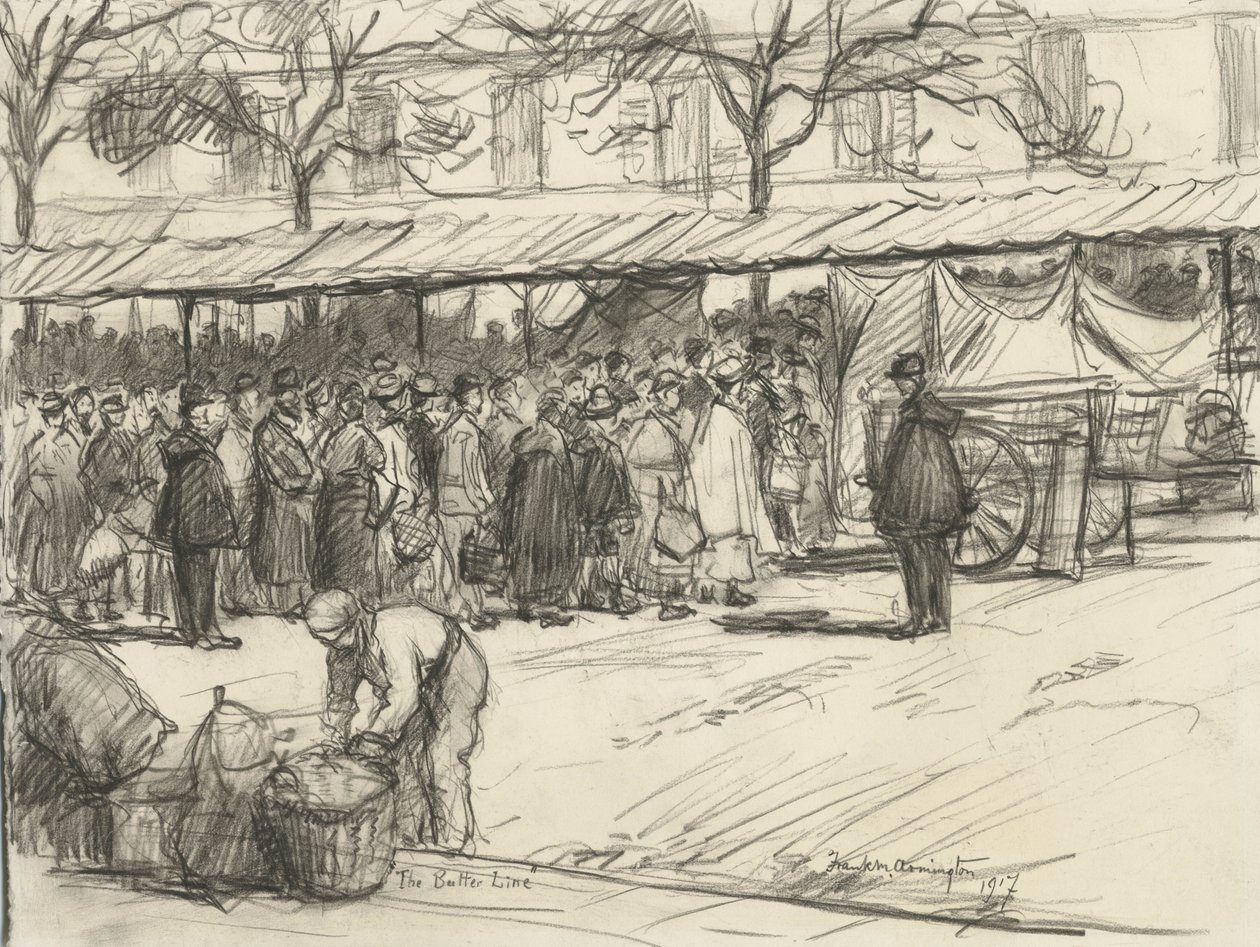 黄油线，1917年 作者 弗兰克·米尔顿·阿明顿