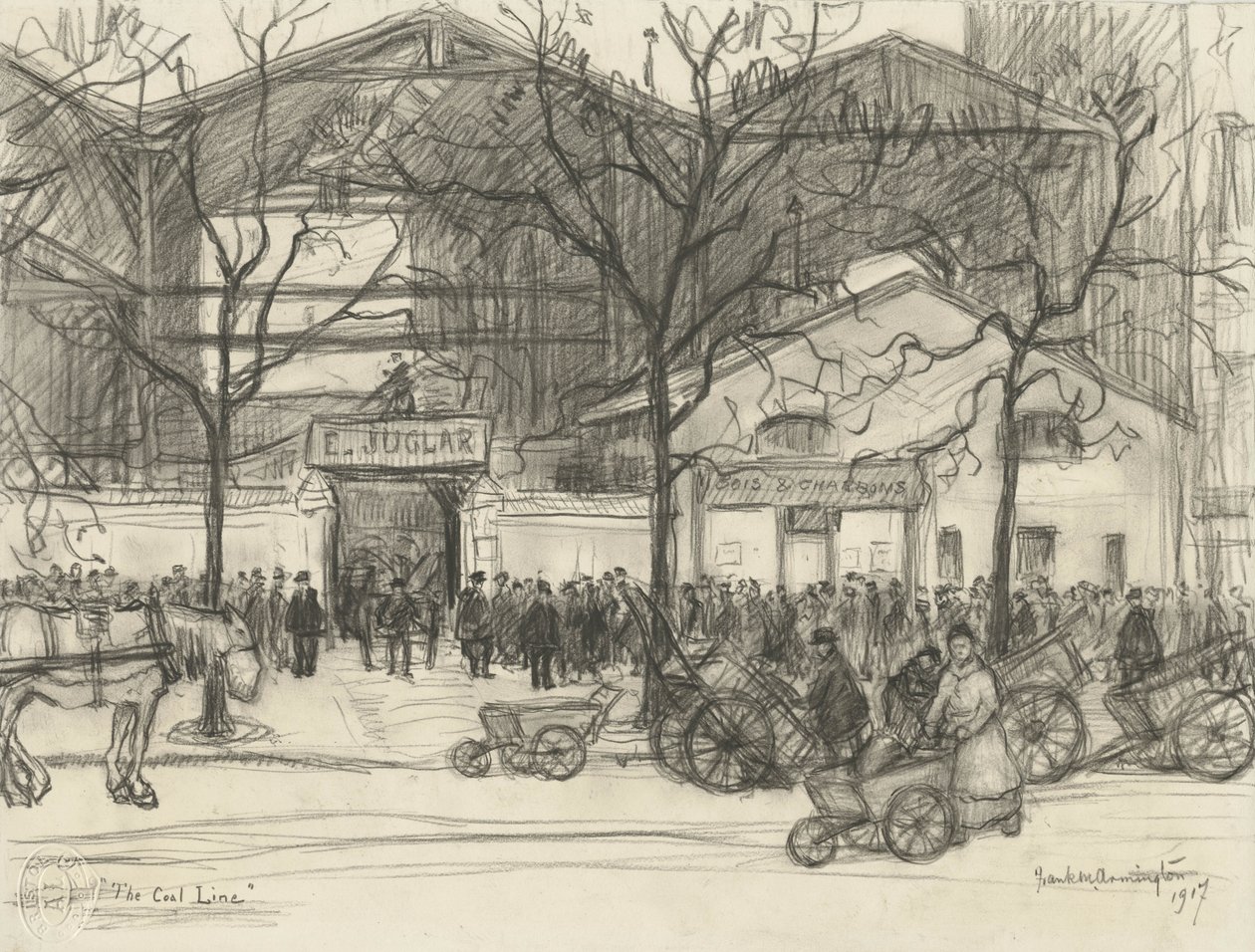 煤炭线，1917年 作者 弗兰克·米尔顿·阿明顿