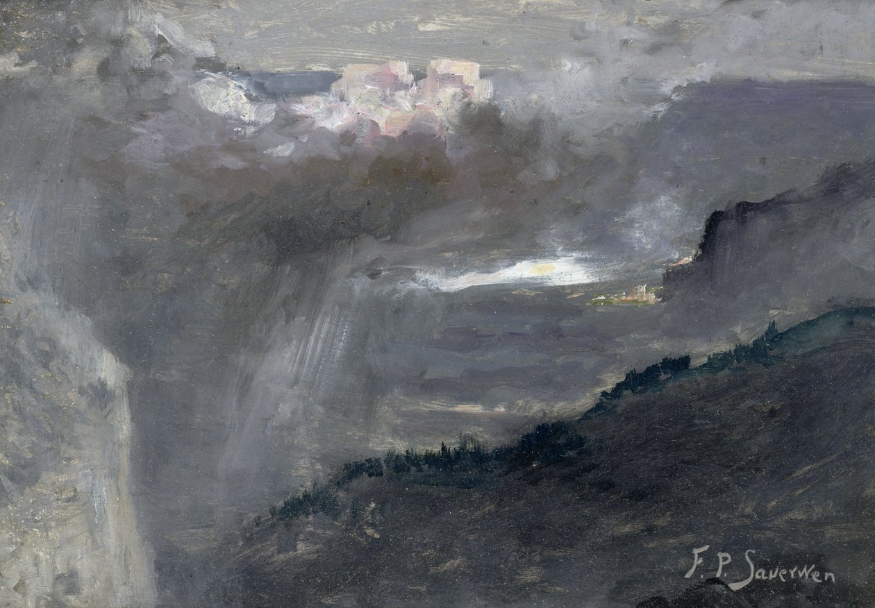 大峡谷，c.1903-06（对155813） 作者 弗兰克·保罗·索尔温