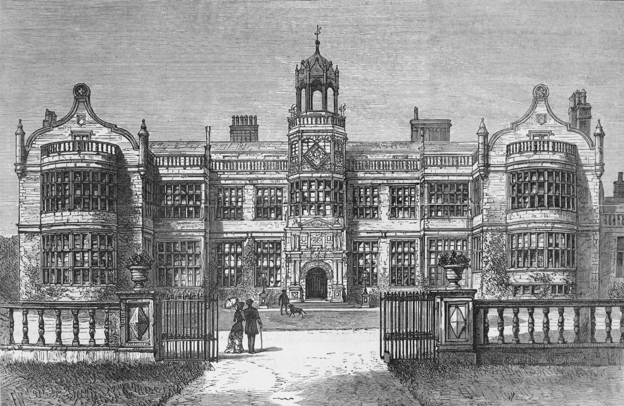1882年，斯塔福德郡的Ingestre Hall 作者 弗兰克沃特金斯