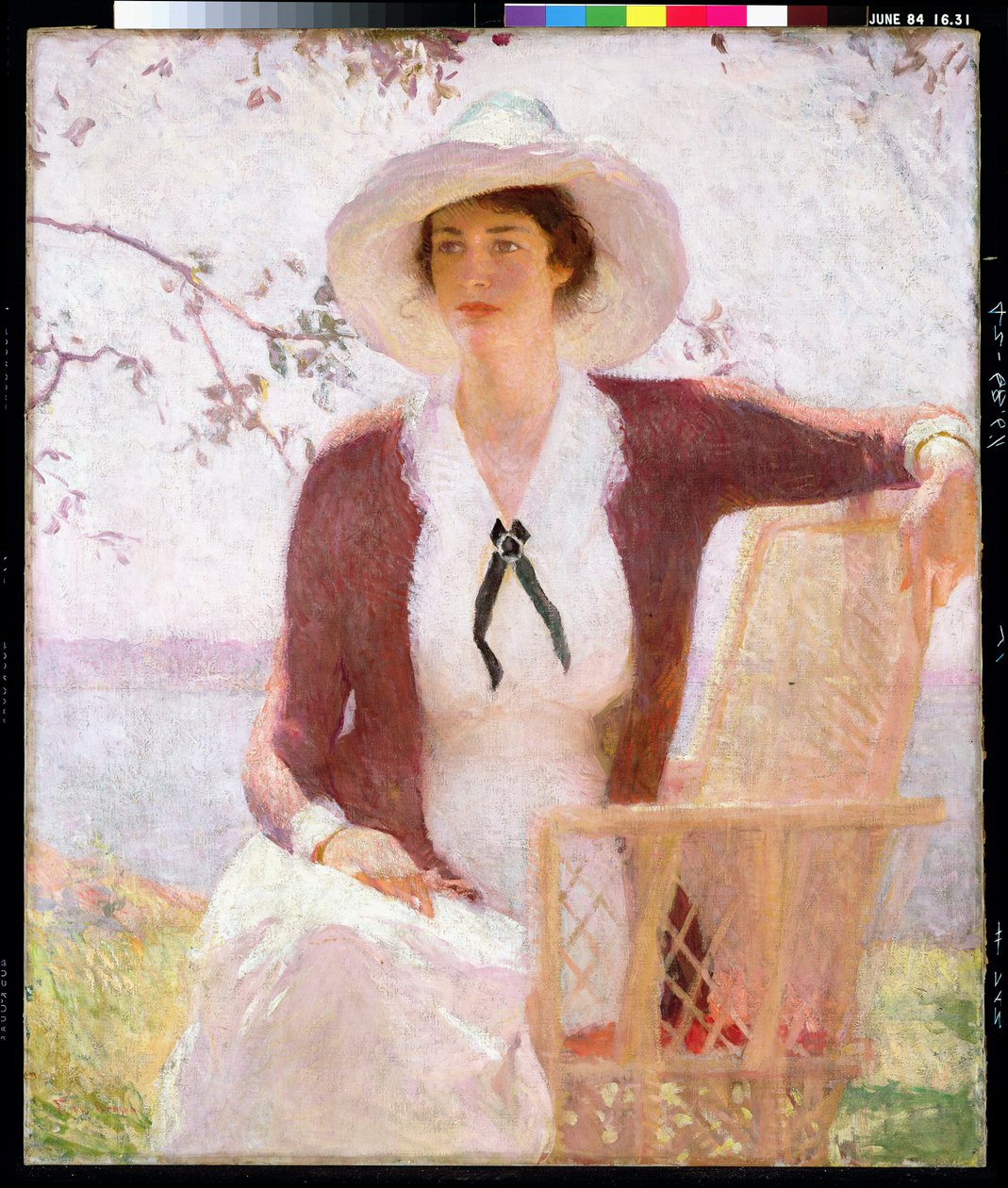 我的女儿伊丽莎白，c.1914（布面油画） 作者 弗兰克·韦斯顿·本森