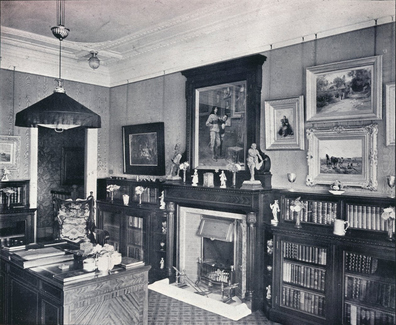 哈维船长图书馆，汉普斯特德，c1903 作者 弗兰克·威廉·布鲁克曼