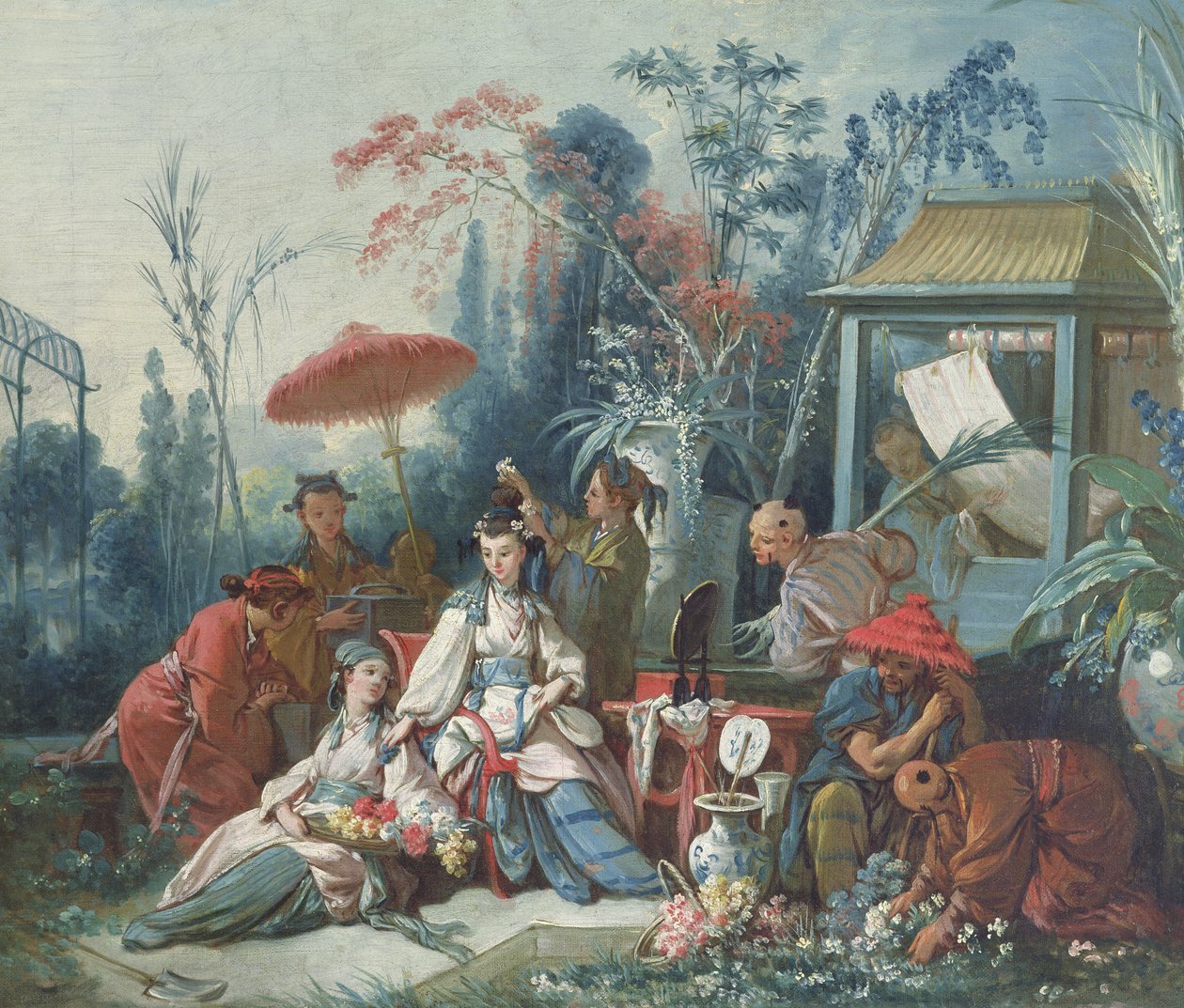 中国花园，1742年 作者 弗朗索瓦·布歇