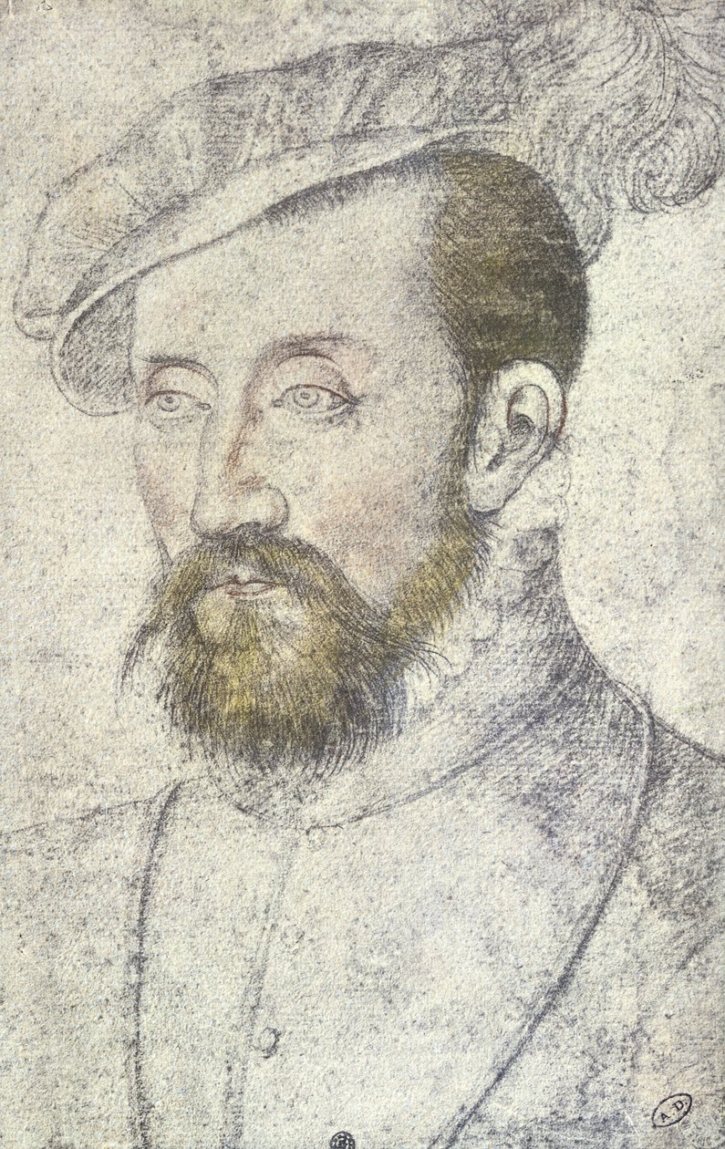Antoine de Bourbon c.1560（铅笔在纸上） 作者 弗朗索瓦·克鲁埃