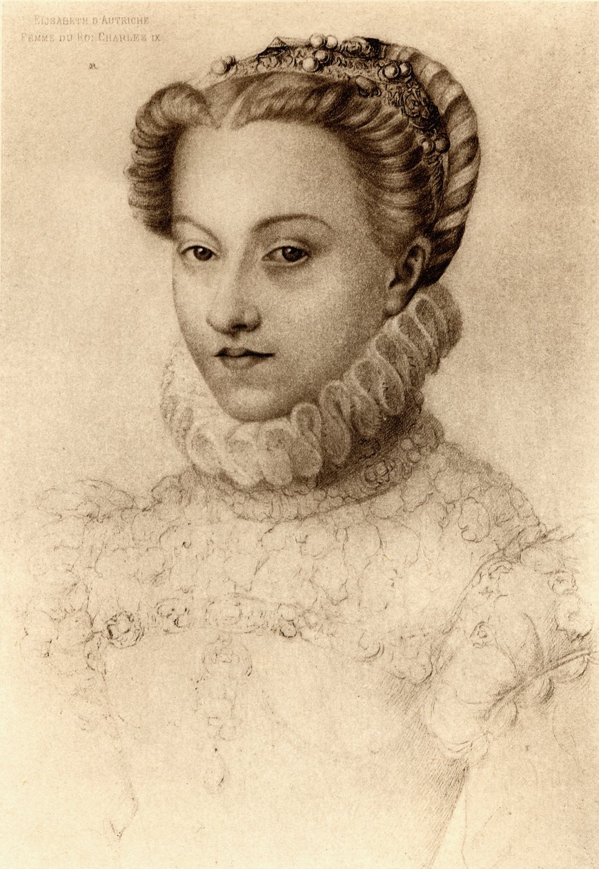 奥地利伊丽莎白，法国女王（1554-92） 作者 弗朗索瓦·克鲁埃