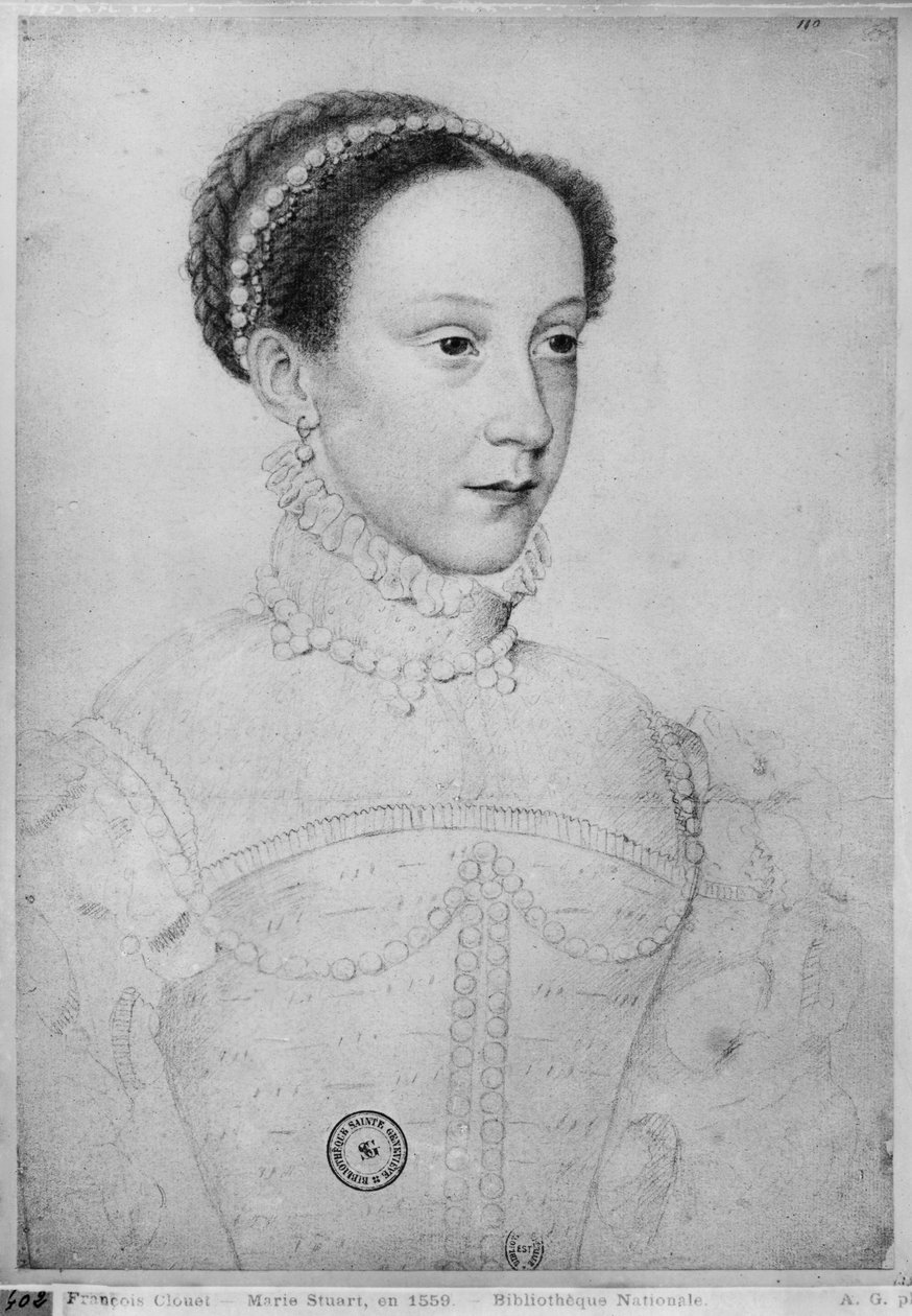 苏格兰玛丽女王，1559年 作者 弗朗索瓦·克鲁埃