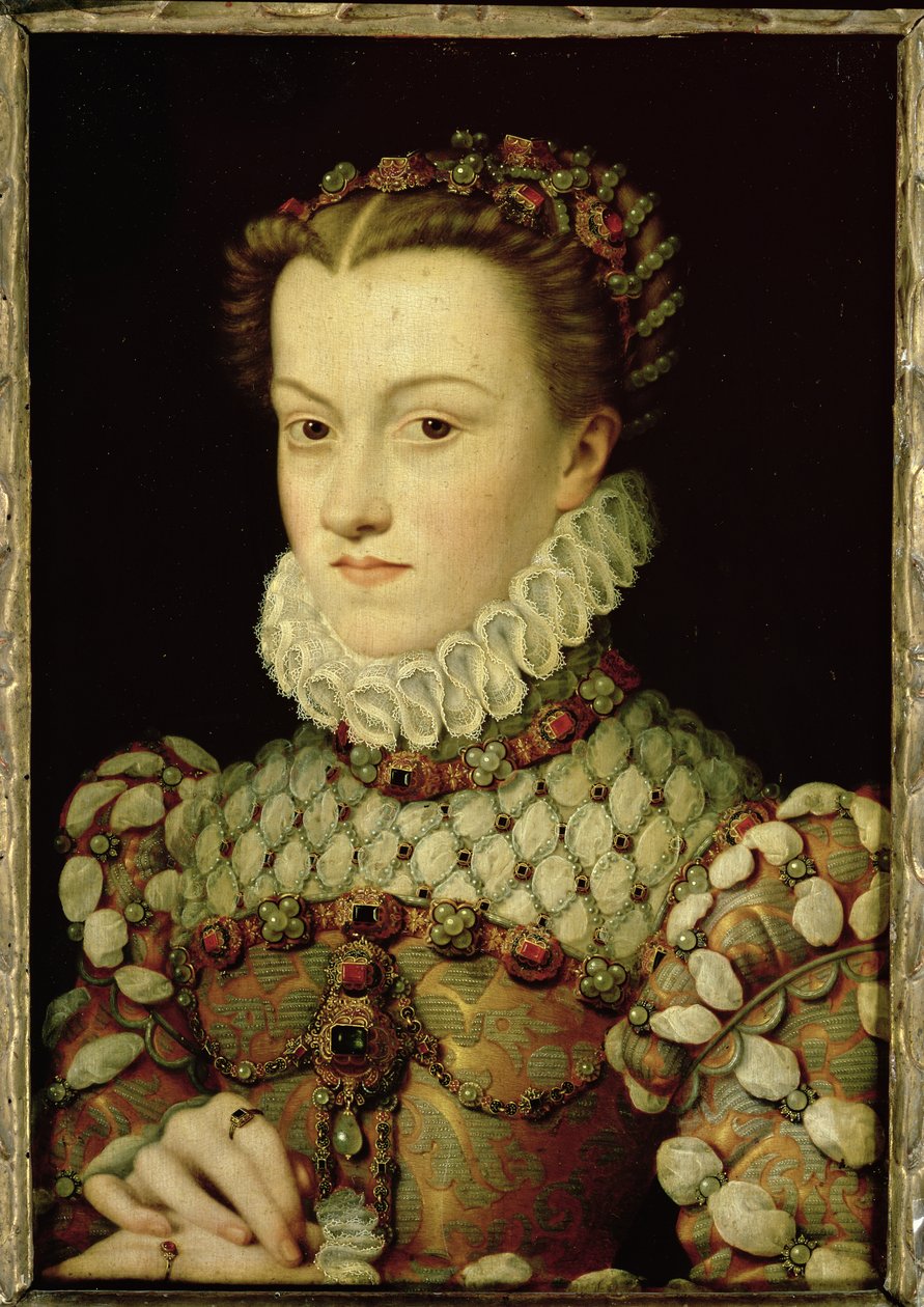 奥地利伊丽莎白的肖像（1554-92）法国女王，1570年 作者 弗朗索瓦·克鲁埃