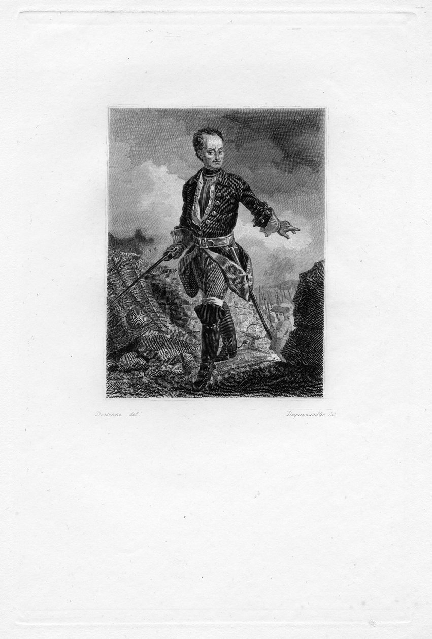 刻的肖像 作者 FrançoisDequevauviller d'apres Alexandre Joseph Desenne