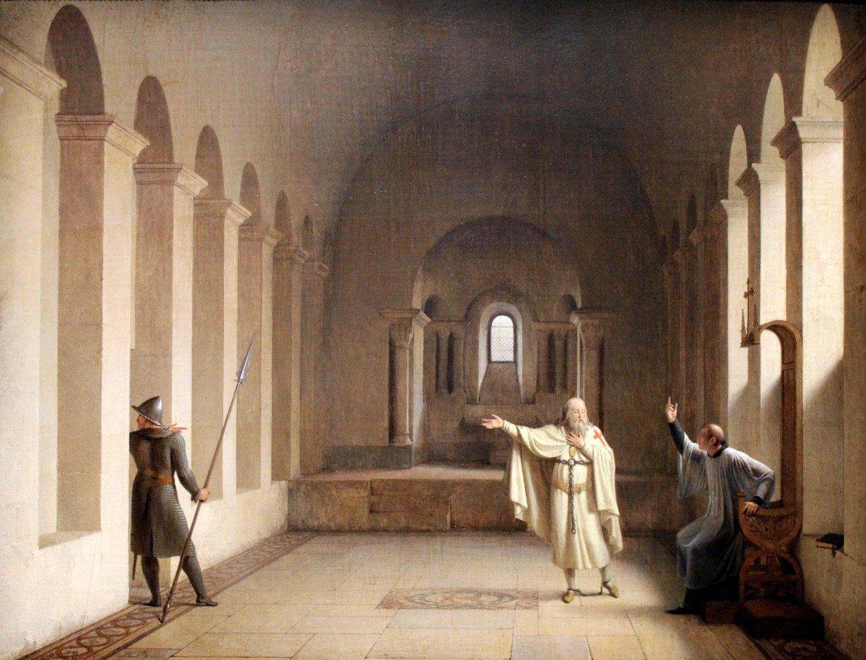 圣殿骑士团的大师Jacques de Molay 作者 弗朗索瓦·弗勒里·理查德