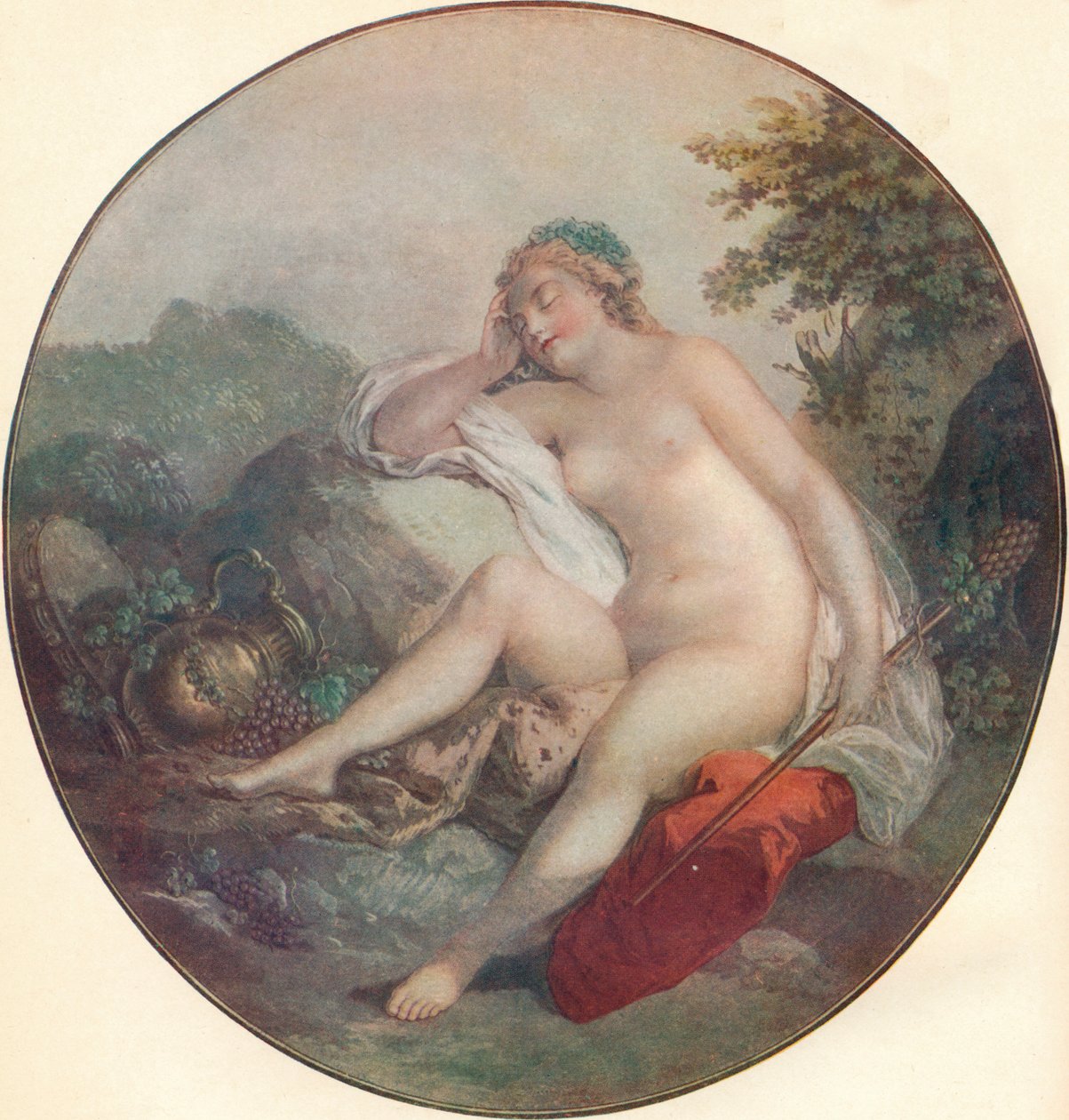 Bacchante，18世纪 作者 弗朗索瓦·布歇