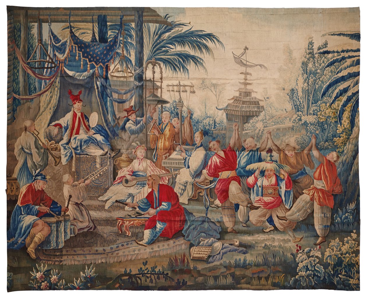 路易十六织锦“ aux Chinoiserie”，奥布森，18世纪晚期 作者 弗朗索瓦·布歇