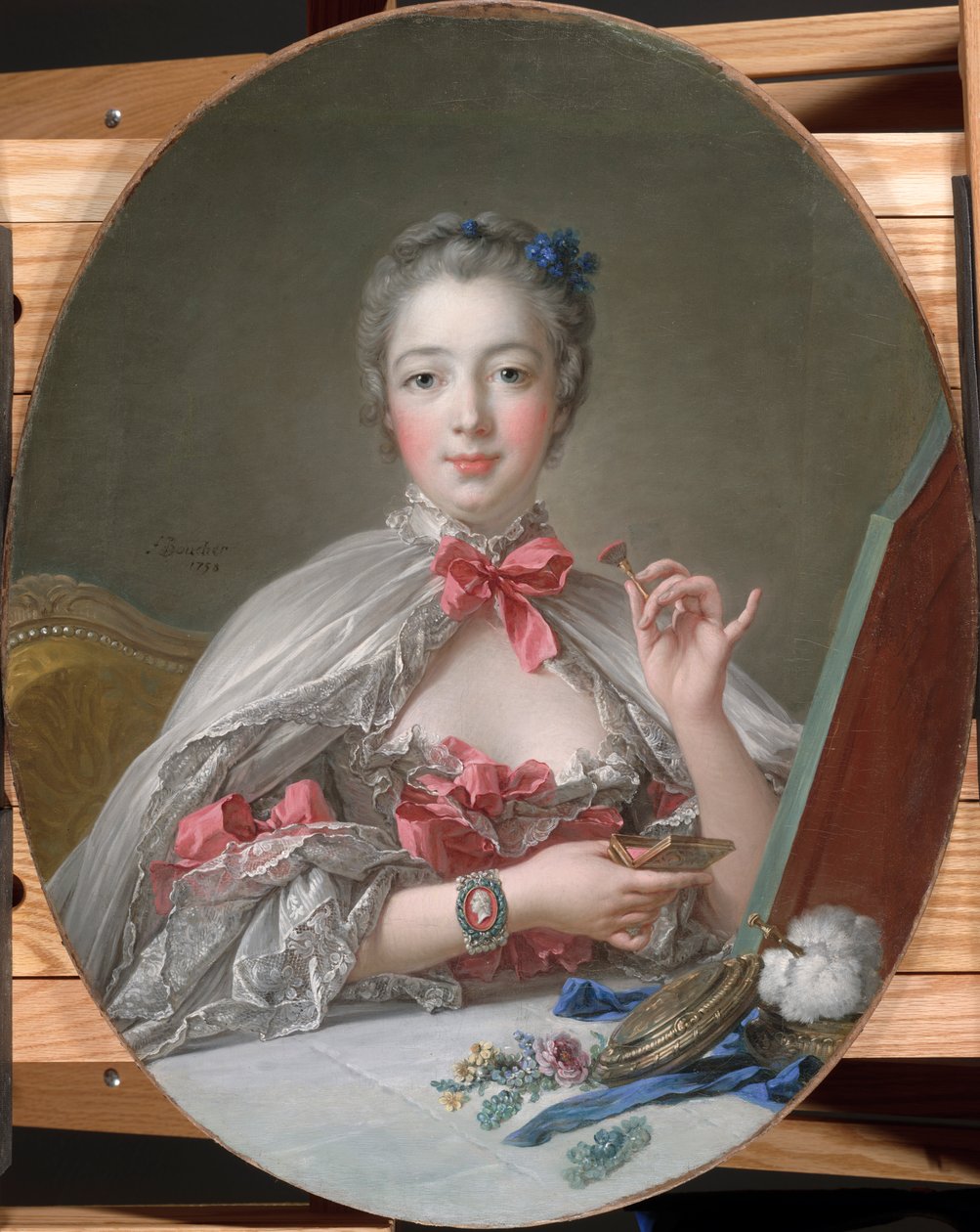 蓬巴杜夫人在她的厕所，1760年 作者 弗朗索瓦·布歇