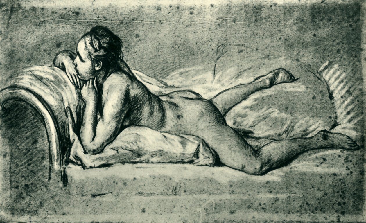 卧式裸女，1751，1943。 作者 弗朗索瓦·布歇