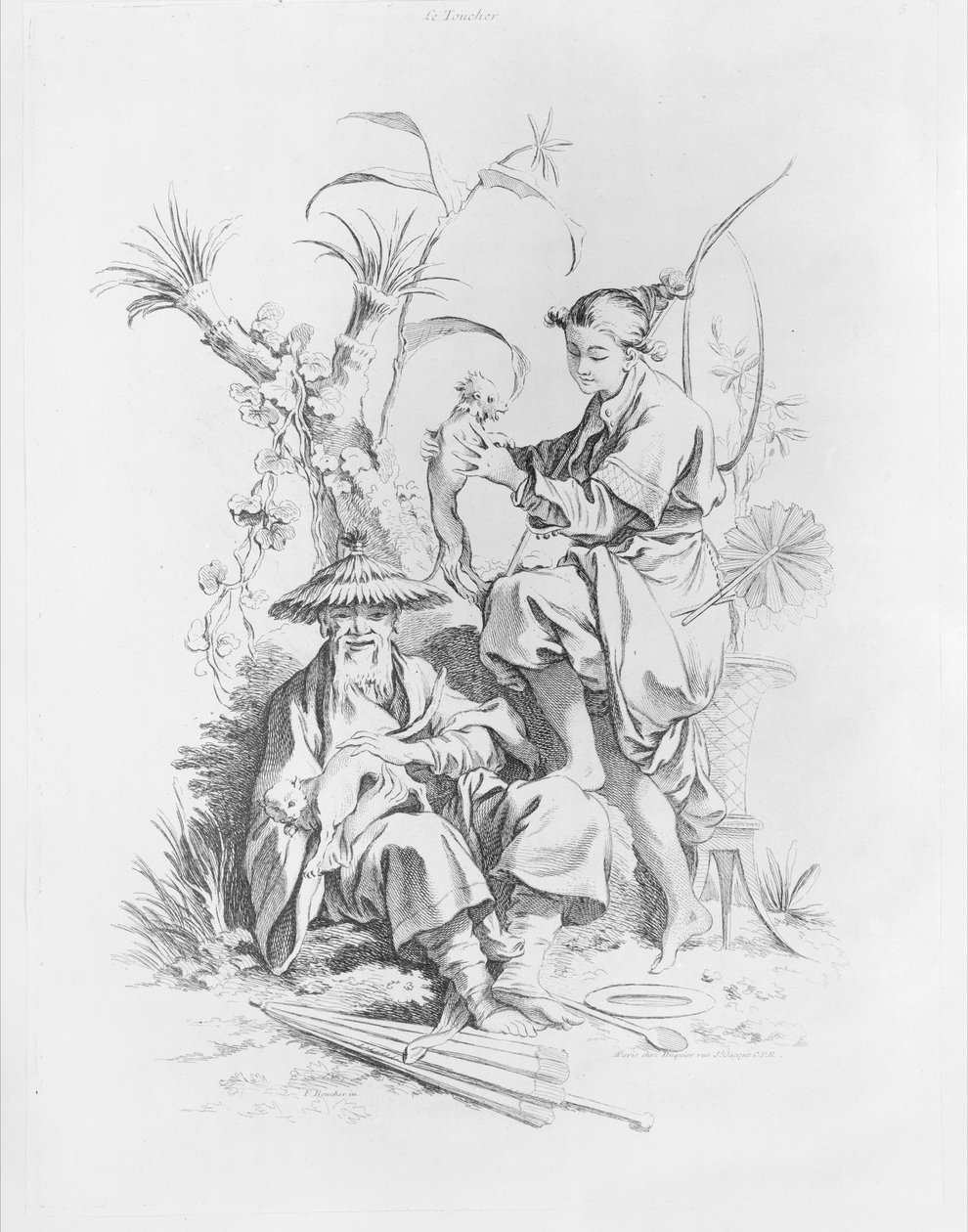 五种感官，1720-70。 作者 弗朗索瓦·布歇
