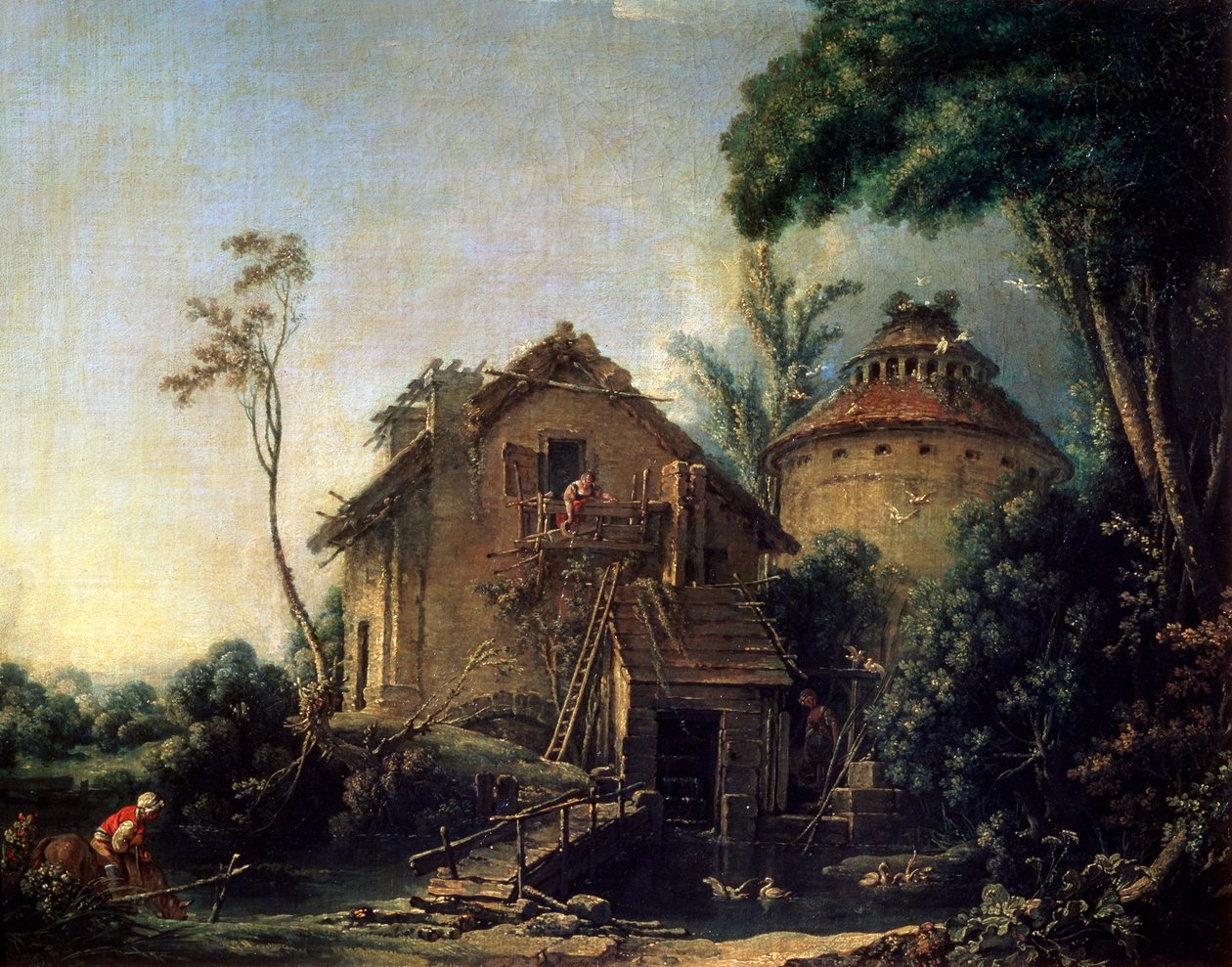 风车，1752年。 作者 弗朗索瓦·布歇