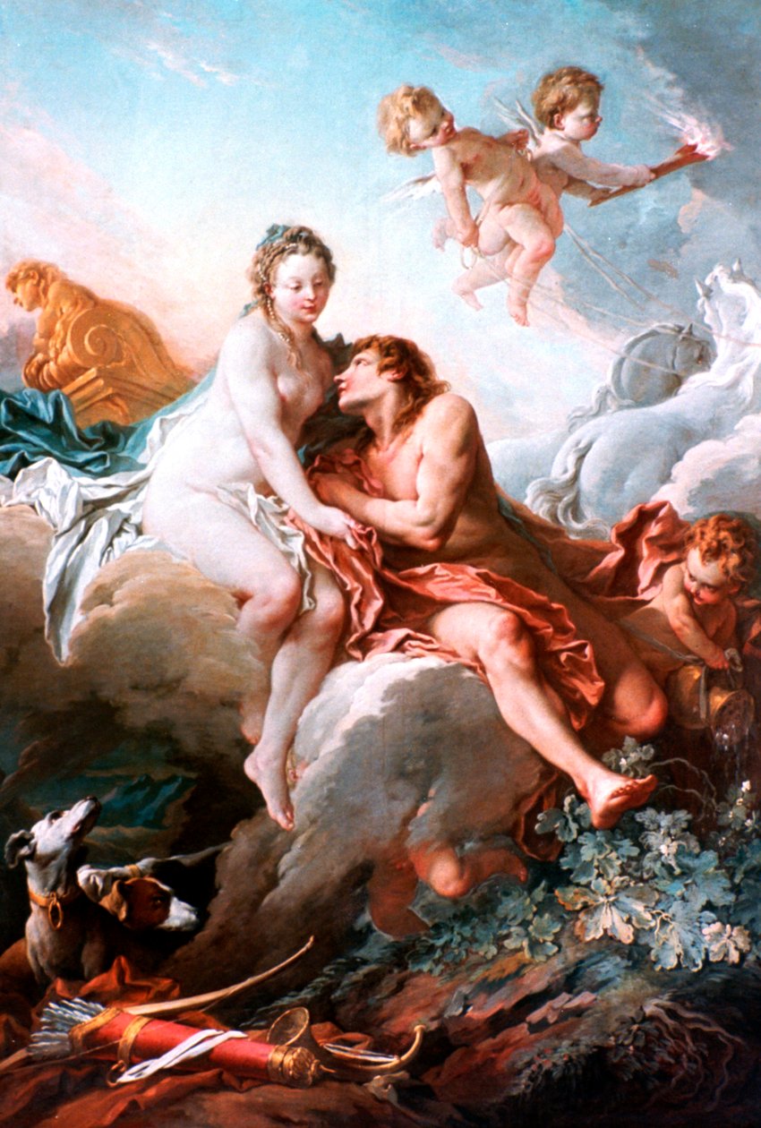 金星和火星，c1725-1770 作者 弗朗索瓦·布歇