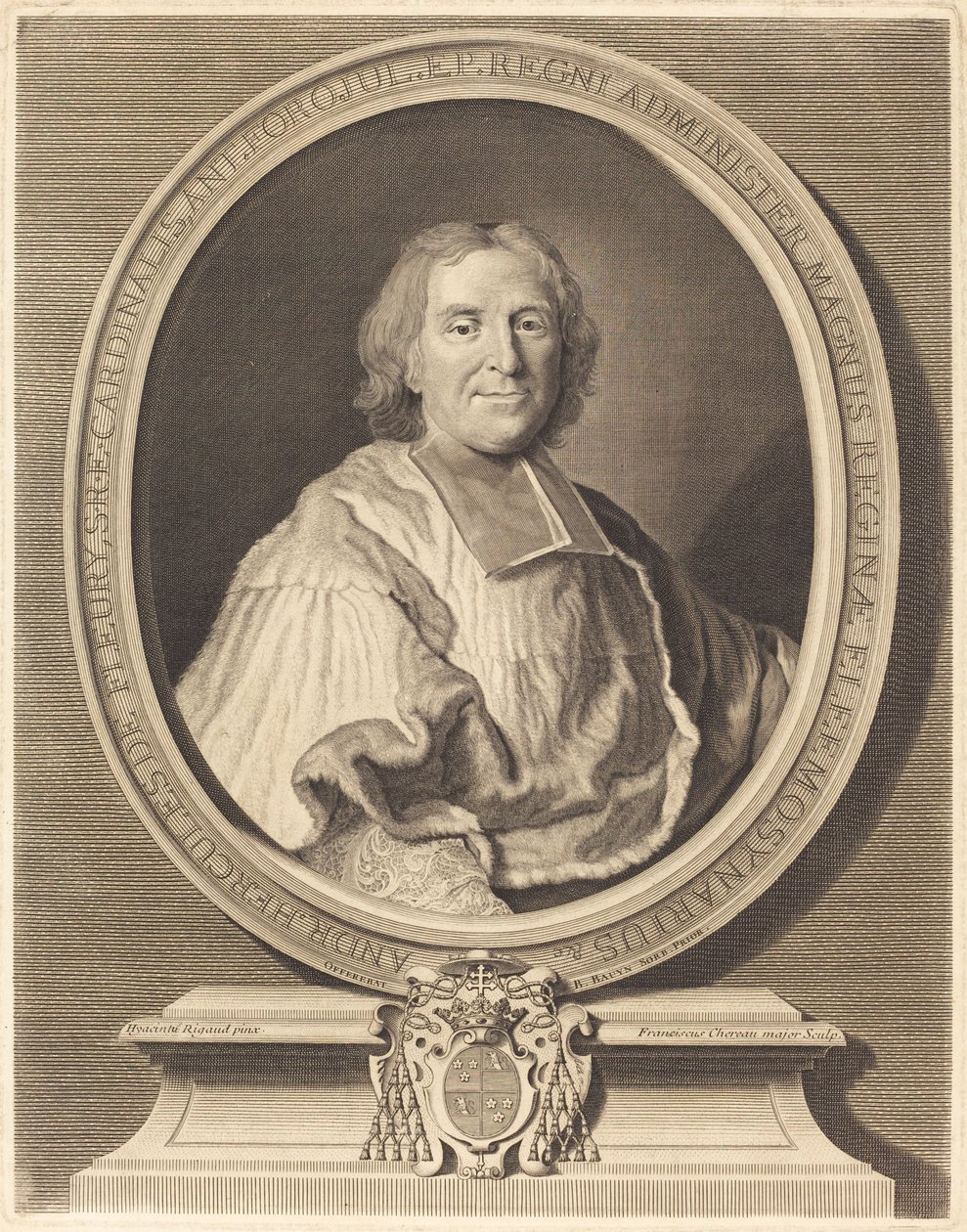 红衣主教弗勒里 作者 弗朗索瓦·舍罗一世追随 Hyacinthe Rigaud