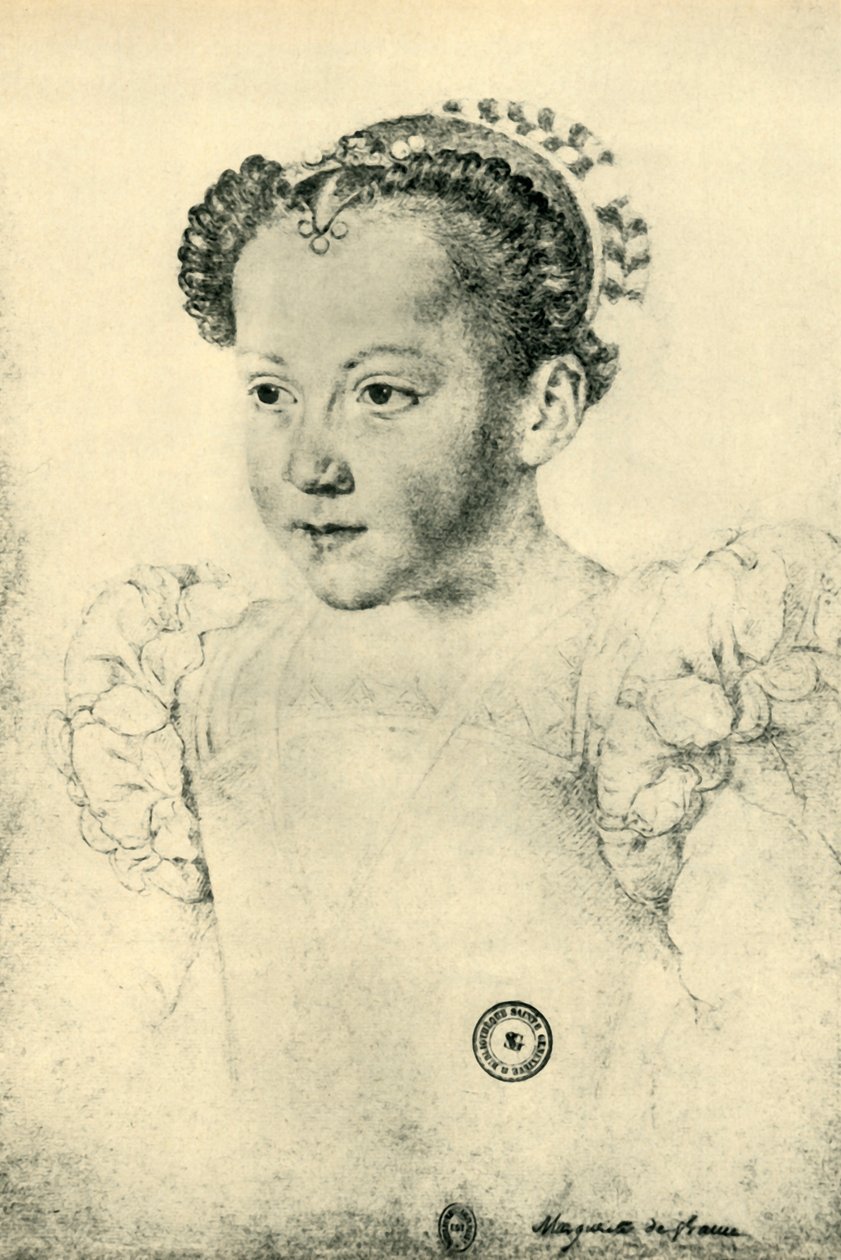 玛格丽特·德瓦洛瓦（Marguerite de Valois），1557年，1943年。 作者 弗朗索瓦·克鲁埃