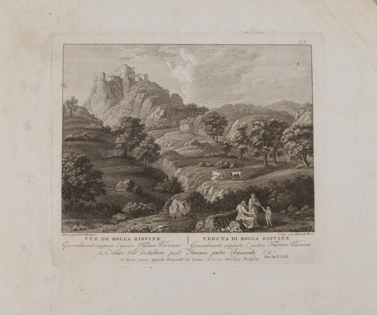 Vue de Rocca Giovine（编号 V） 作者 弗朗索瓦·莫雷尔