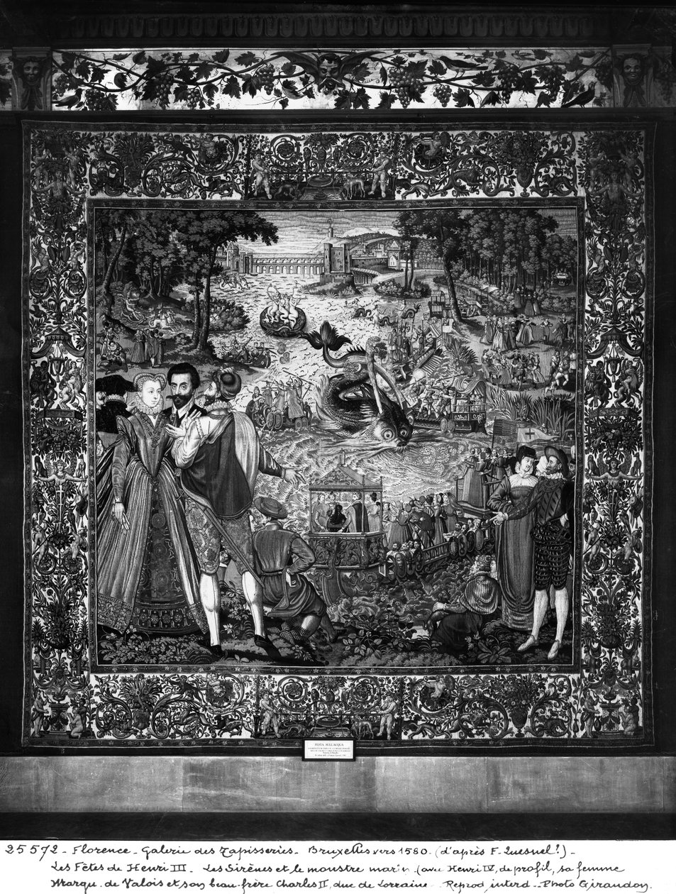 亨利三世节（1553-1610）布鲁塞尔研讨会，1580年（挂毯） 作者 弗朗索瓦·奎斯内尔