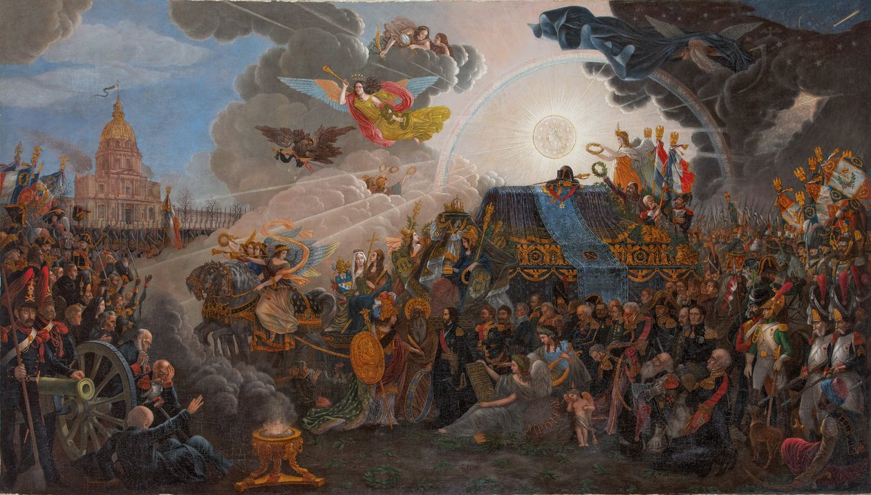 拿破仑灰烬回归的寓言，1840年。 作者 弗朗索瓦·特里肖