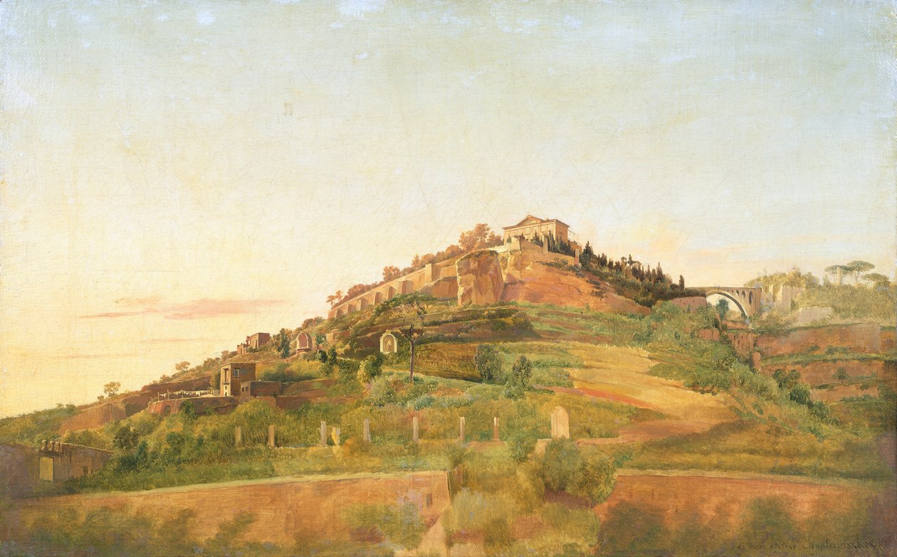 Vomero Hill seen from Villa Lucia in Naples (oil on canvas) 作者 弗朗索瓦·韦尔弗洛特（FrançoisVervloet）