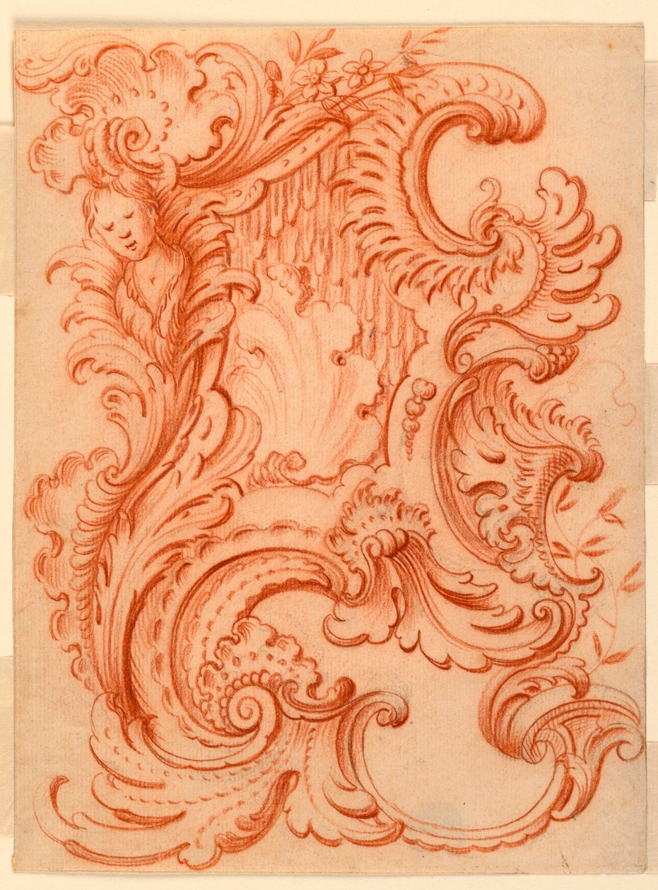 Rocaille护手的图纸 作者 老弗朗索瓦·德·居维利埃