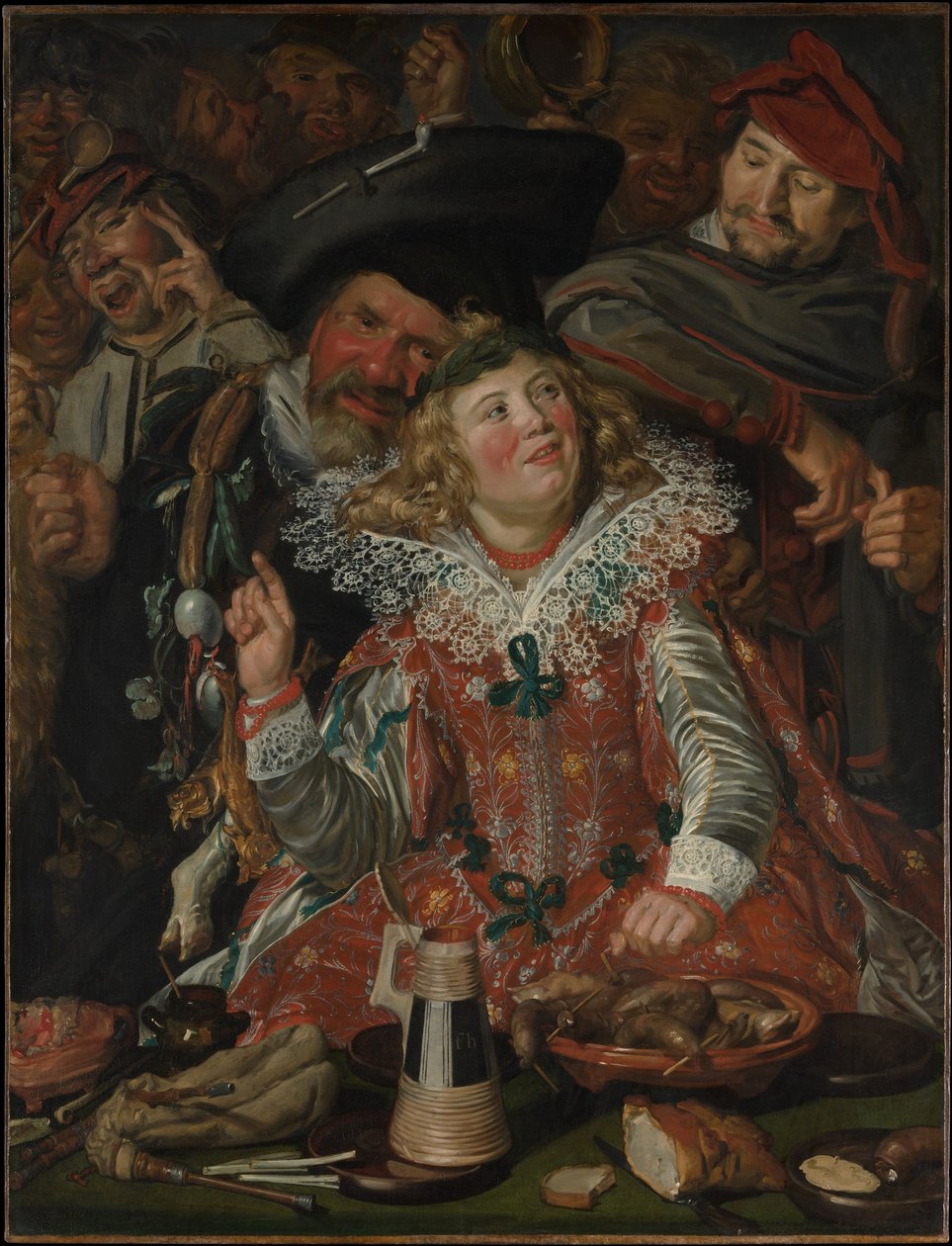 Shrovetide的Merrymakers 作者 弗兰斯·哈尔斯（Frans Hals）