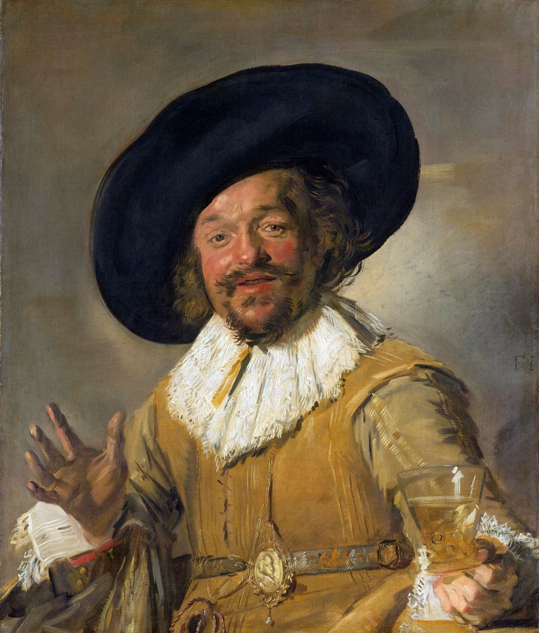 快乐的饮酒者 作者 弗兰斯·哈尔斯（Frans Hals）