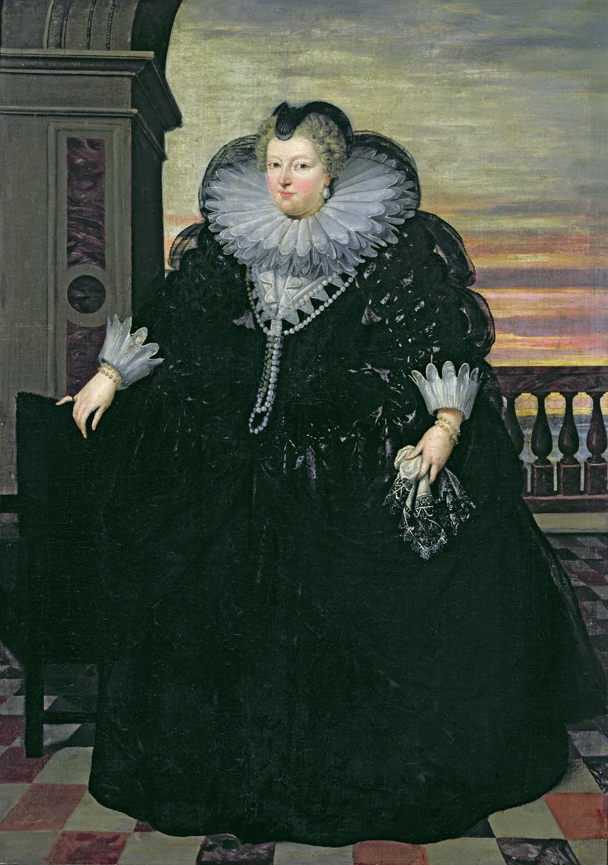 梅迪奇玛丽（1573-1642）法国女王，1617年 作者 弗朗斯·波布斯