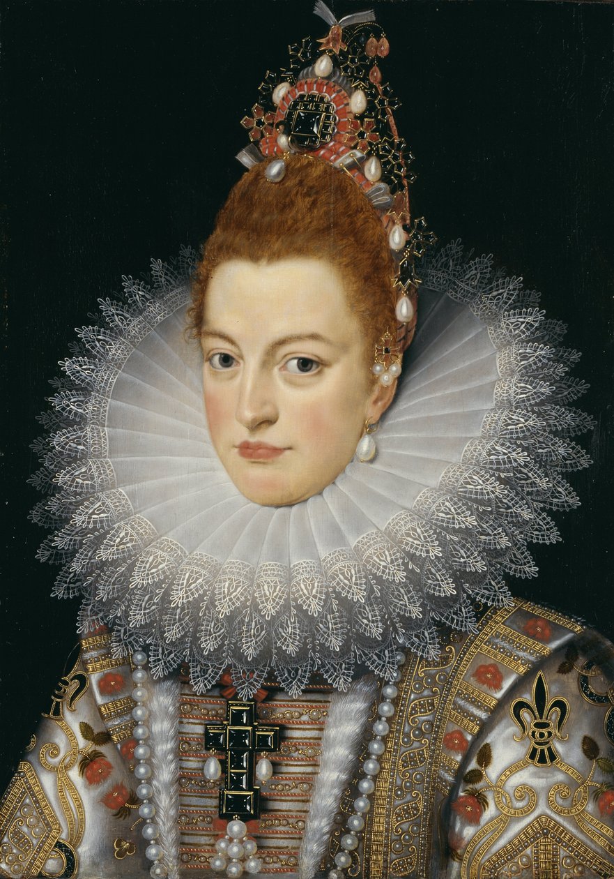西班牙的Isabella Clara Eugenia画象，奥地利的Archduchess 作者 弗朗斯·波布斯