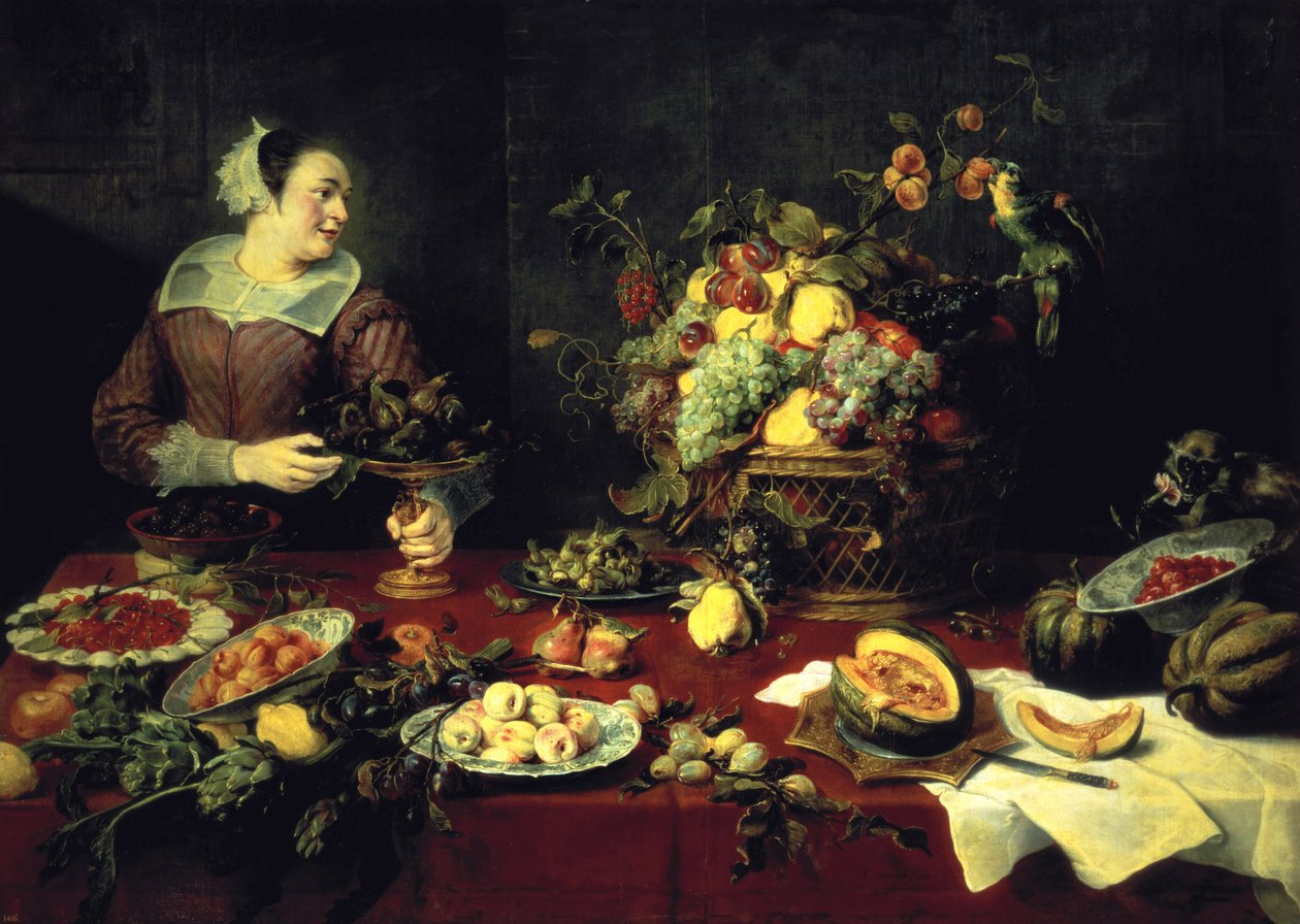 水果碗 作者 Frans Snyders或Snijders