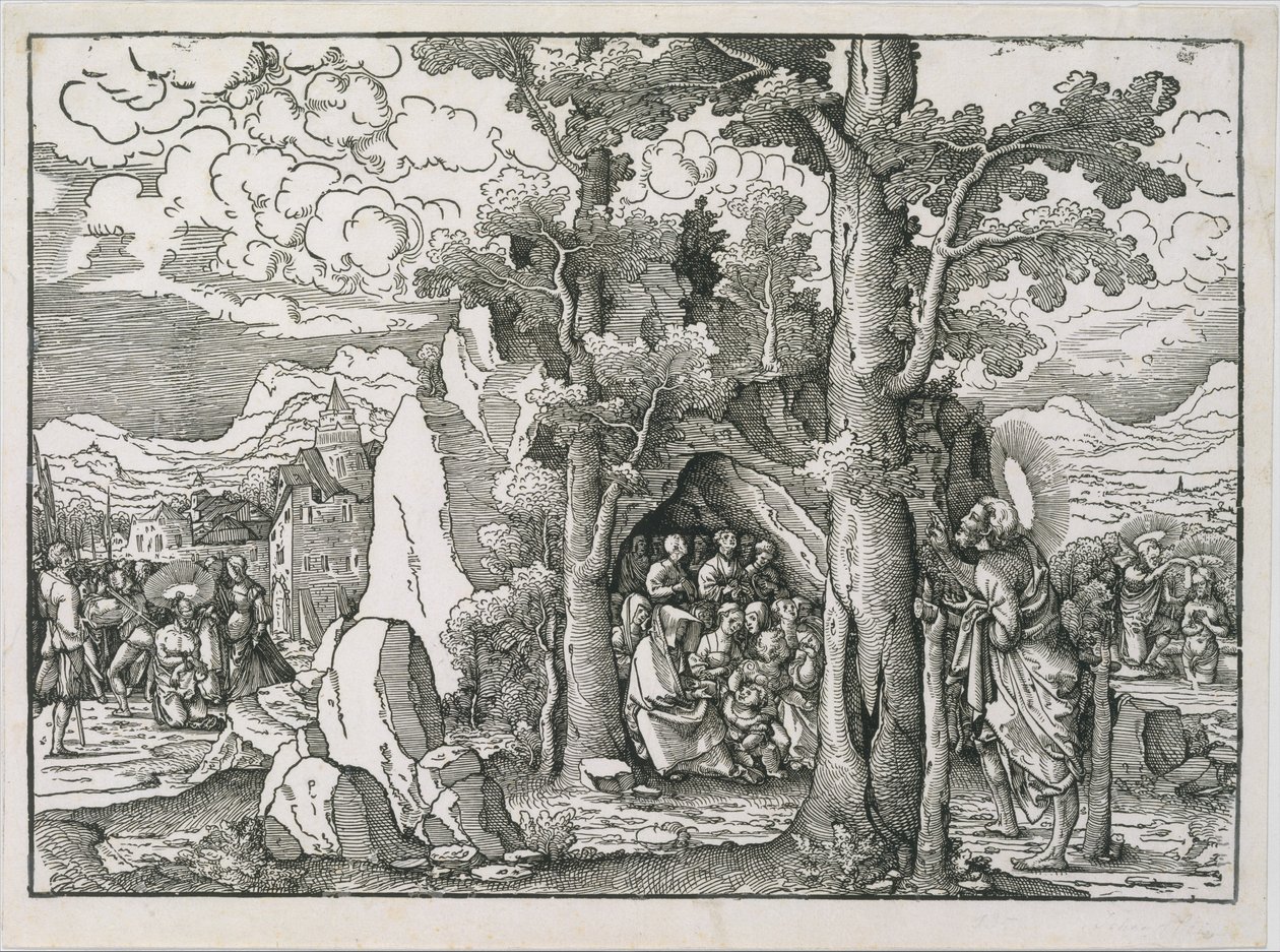 施洗者圣约翰的生活场景》，约1522年。 作者 Frans Crabbe van Espleghem