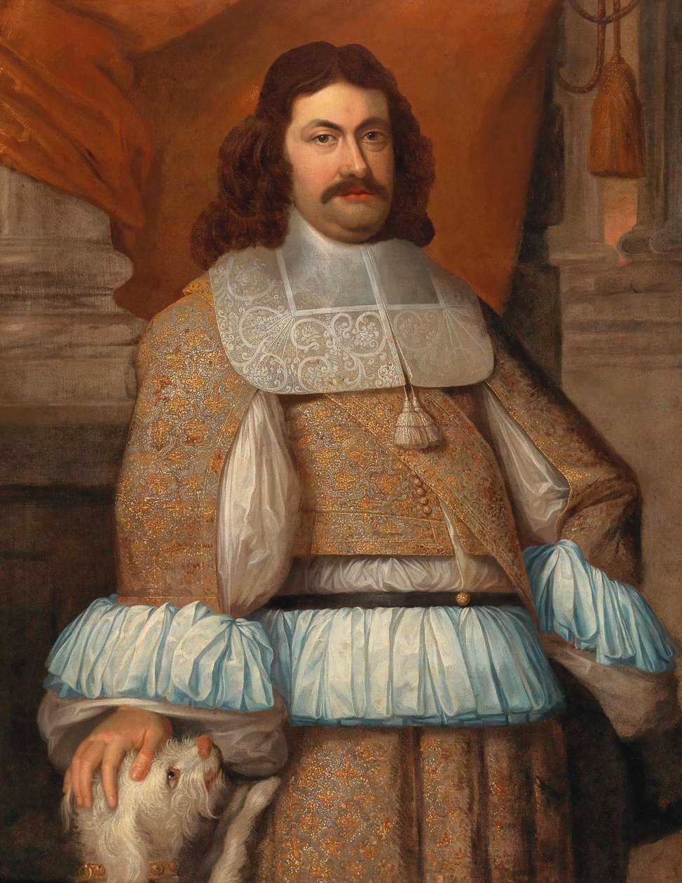 拉努奇奥二世-法尔内塞1630-1694年的肖像，帕尔马公爵。 作者 弗兰斯，丹尼斯