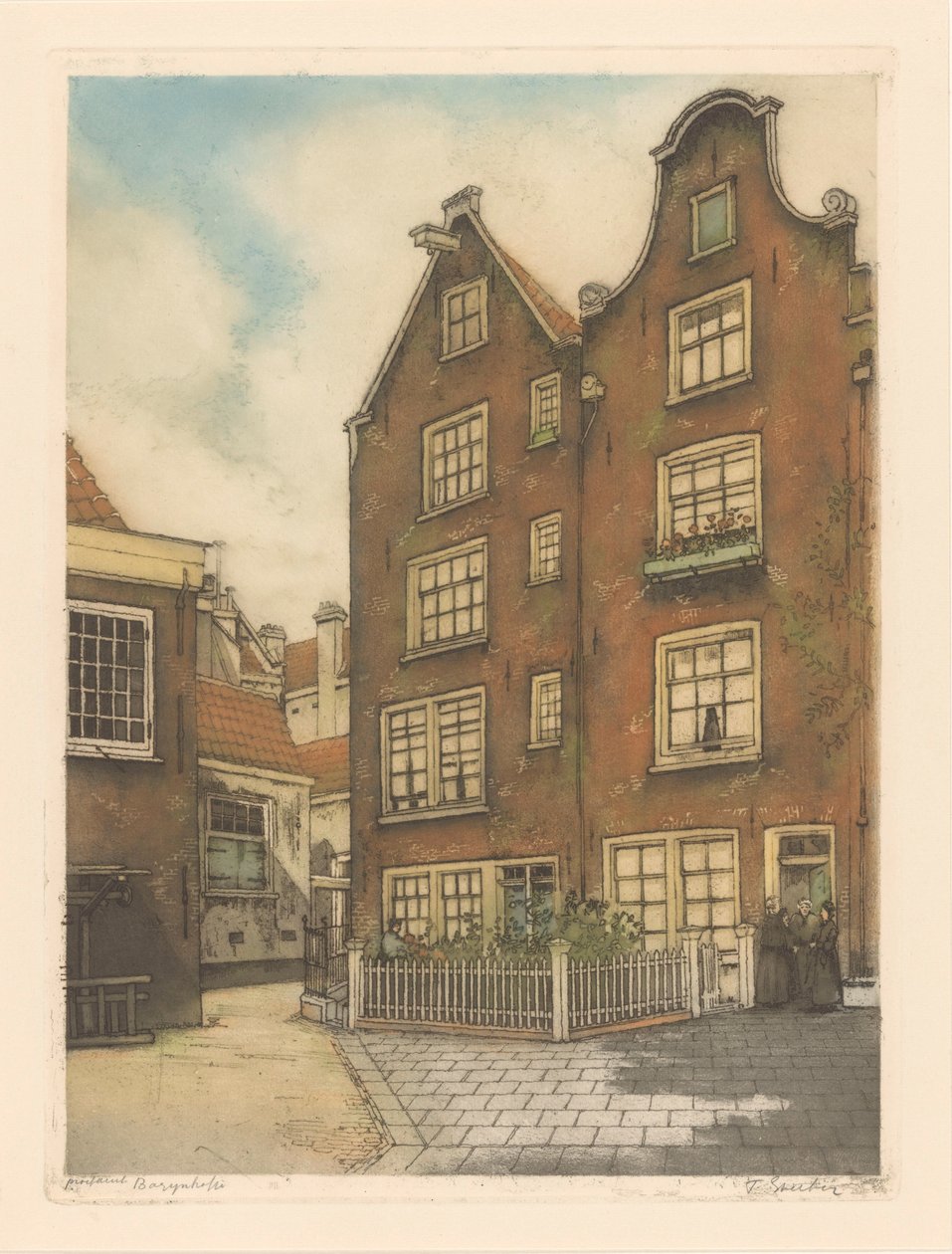 Bagijnhofje（物品上的原标题） 作者 Frans Everbag（艺术家签名）